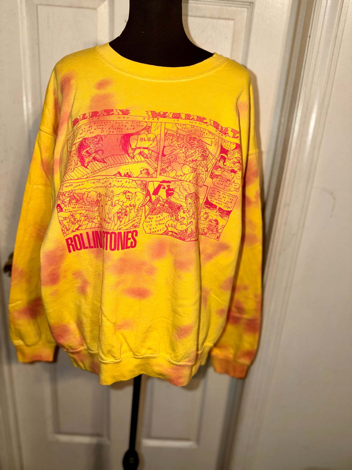 The Rolling Stones Oversized Distressed Sweatshirt