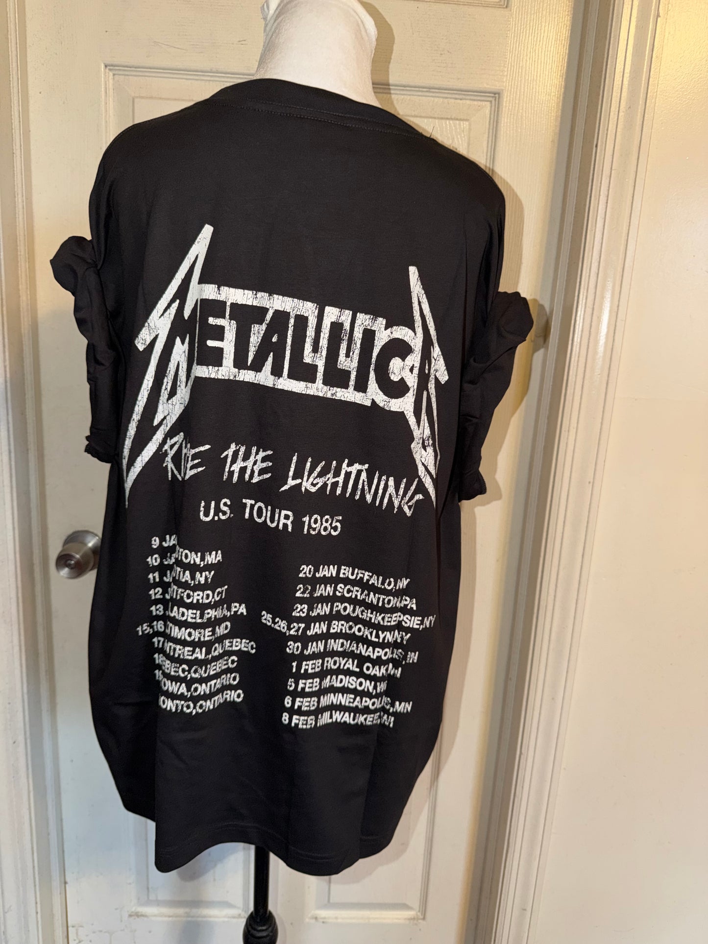 Metallica Double Sided Oversized Distressed Tee