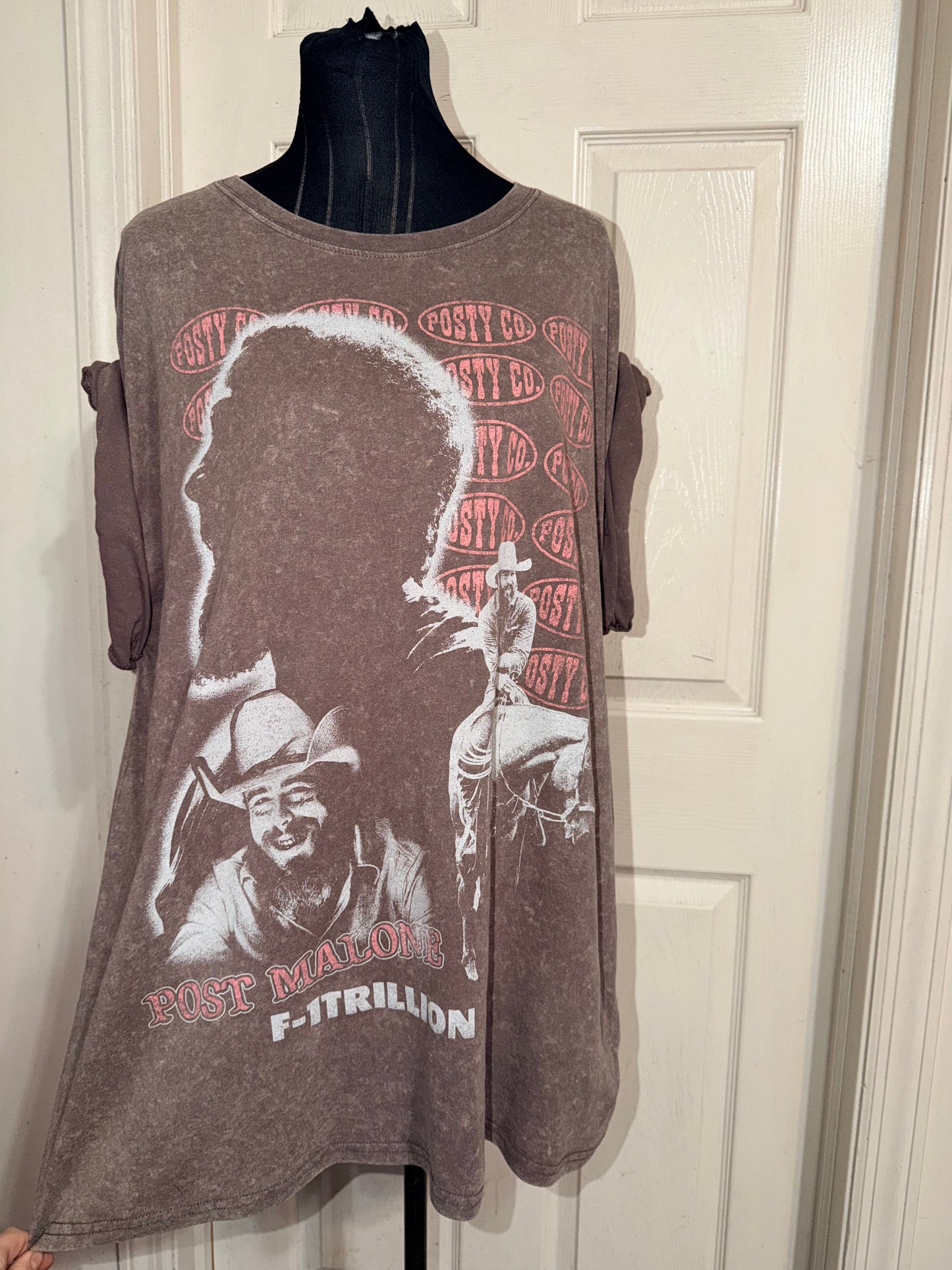 Post Malone Double Sided Oversized Distressed Tee