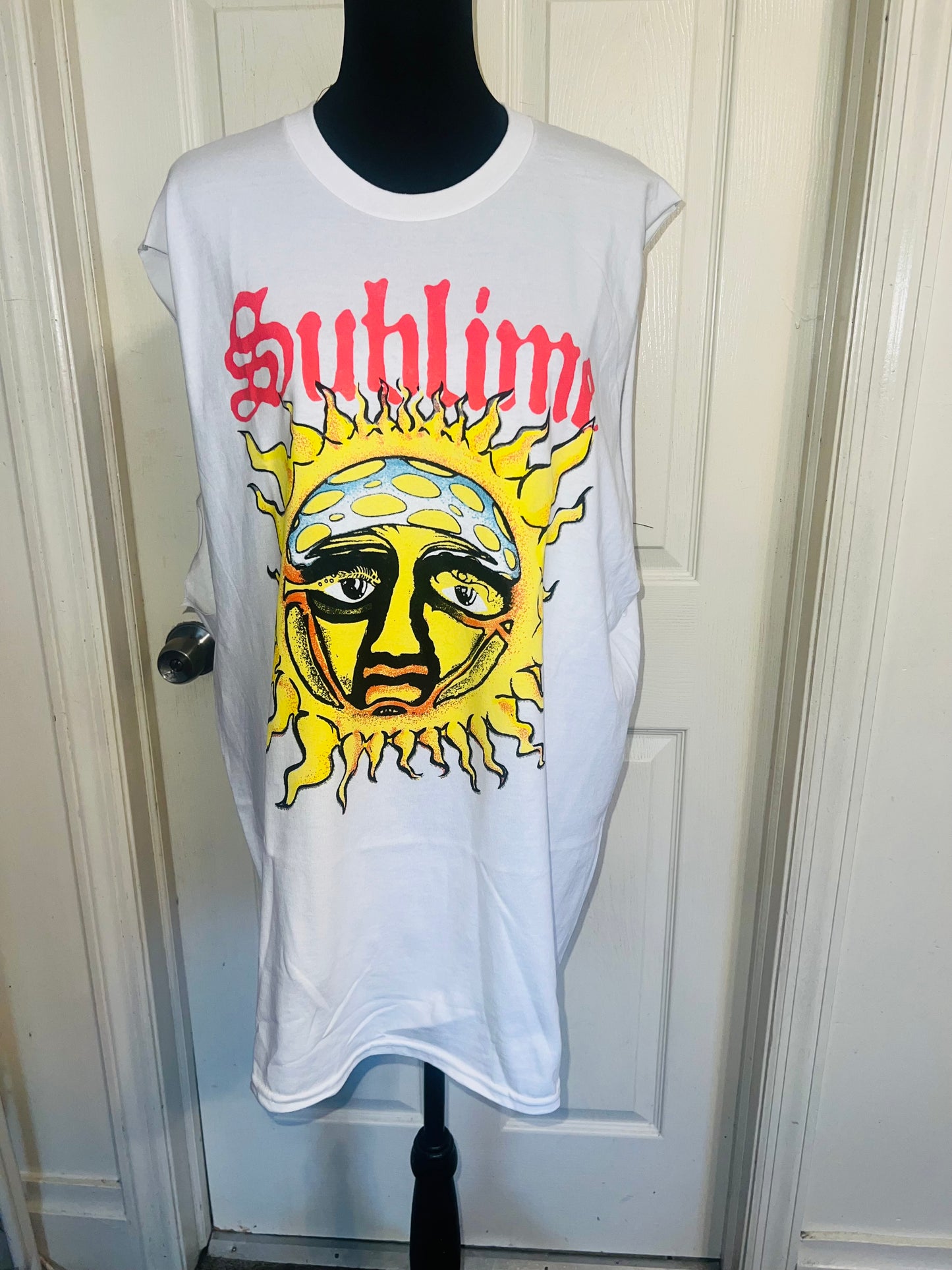 Sublime Double Sided Oversized Distressed Tank