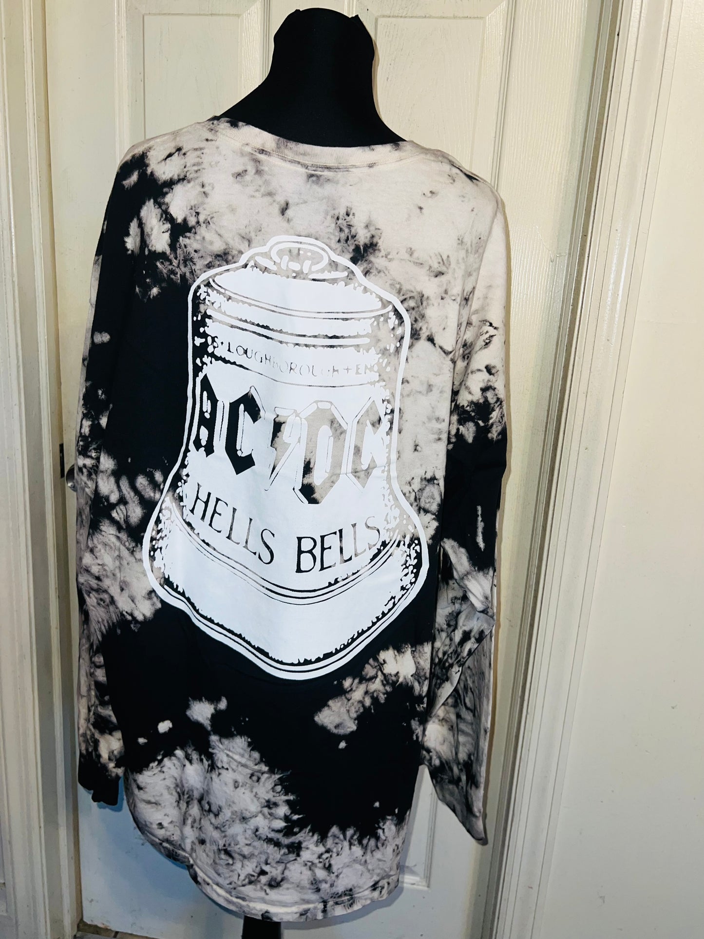 AC/DC Double Sided Oversized Distressed Tee