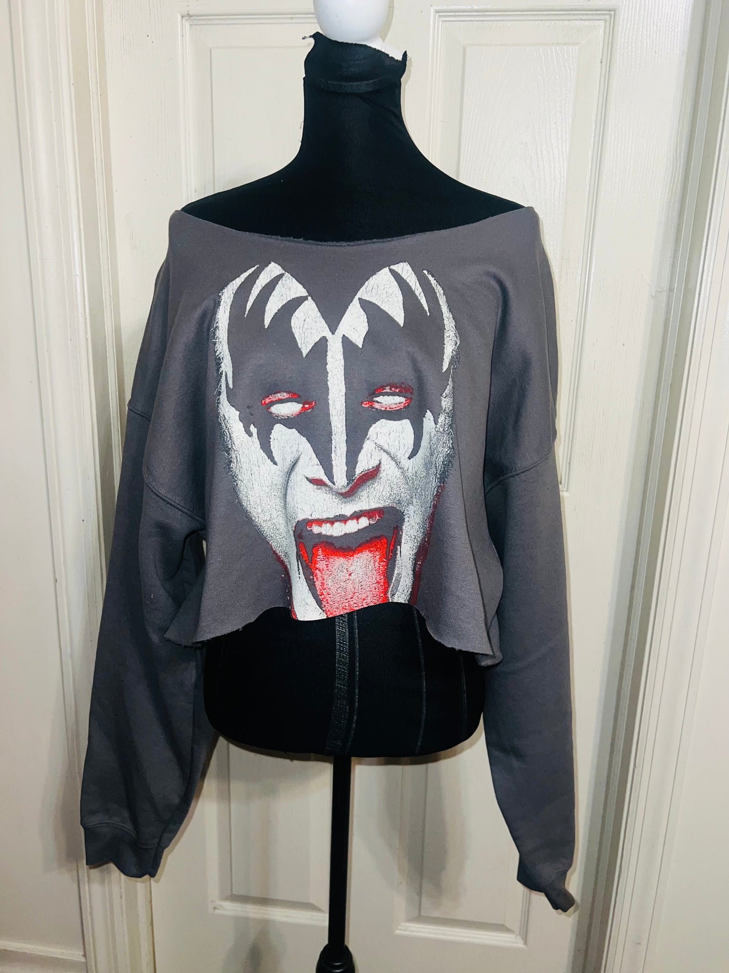 Gene Simmons/Kiss Oversized OFTS Cropped Sweatshirt