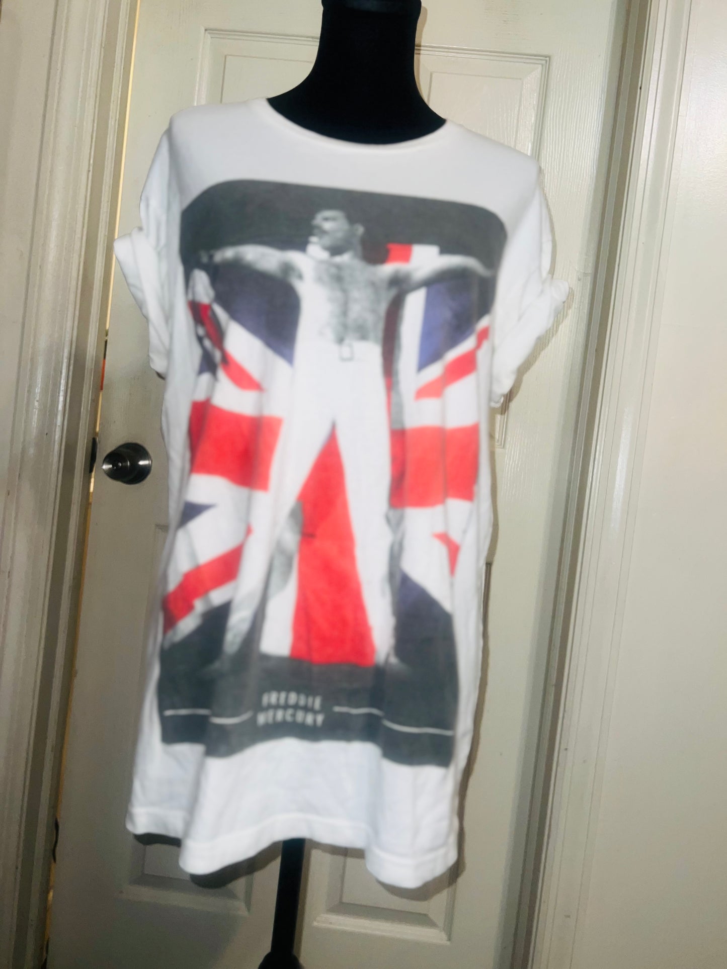 Freddie Mercury Oversized Distressed Vintage Tee