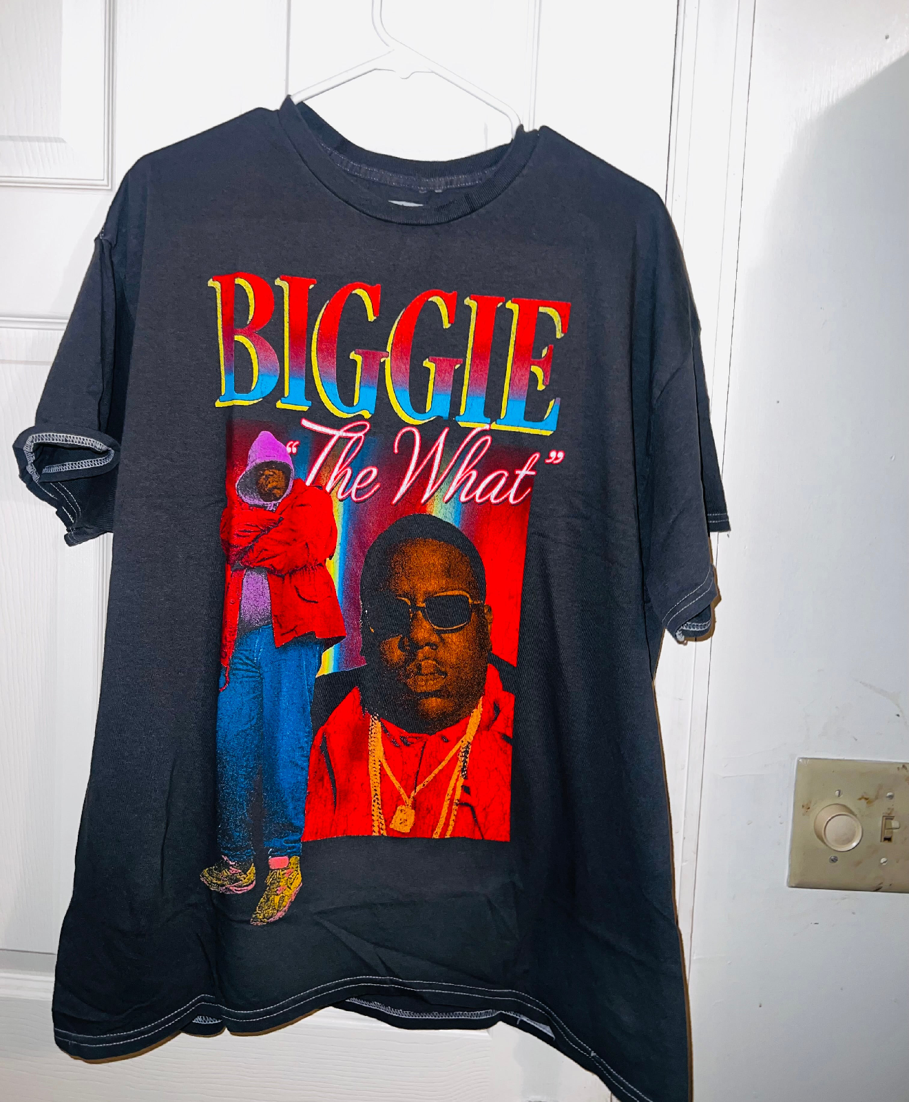 Biggie Smalls Oversized Distressed Tee