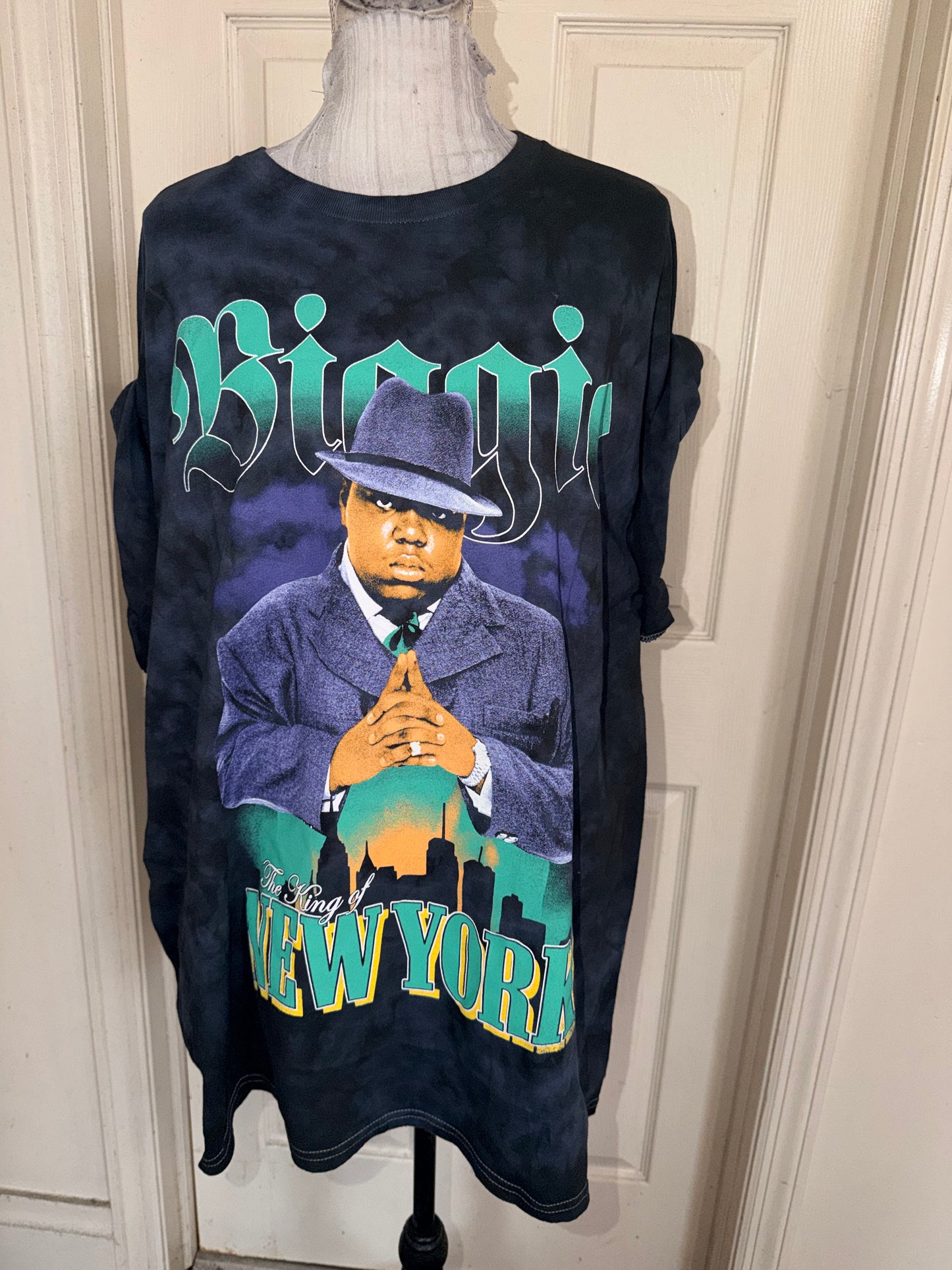 Biggie Smalls Oversized Distressed Tee