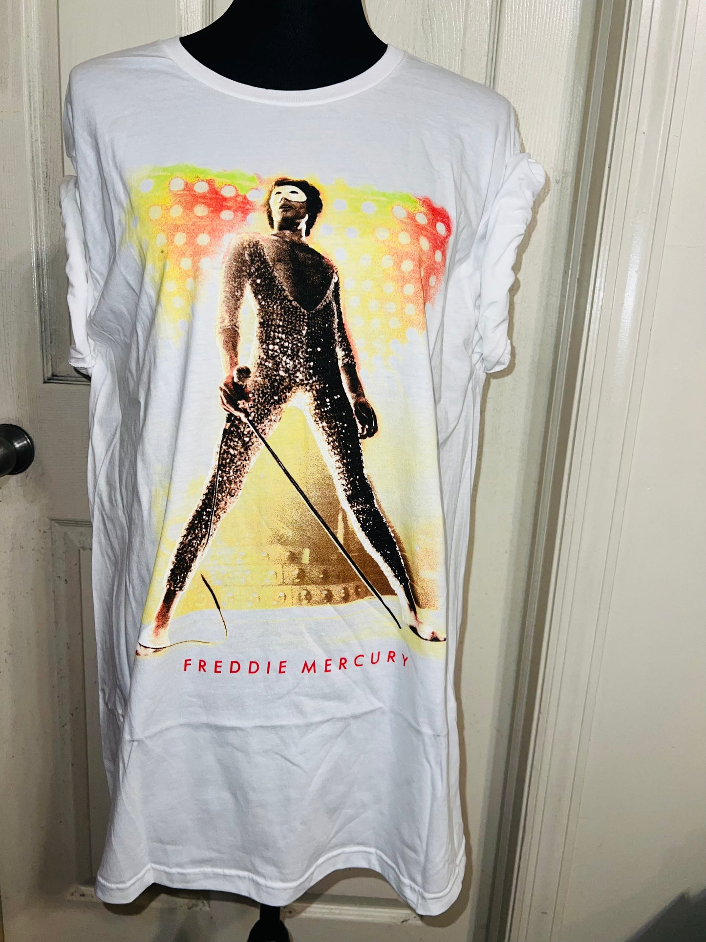 Freddie Mercury Oversized Distressed T-Shirt