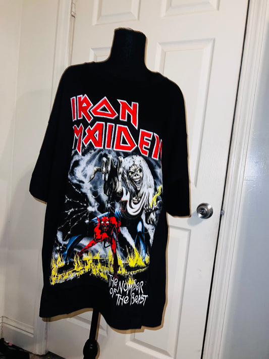 Iron Maiden Oversized Distressed Tee