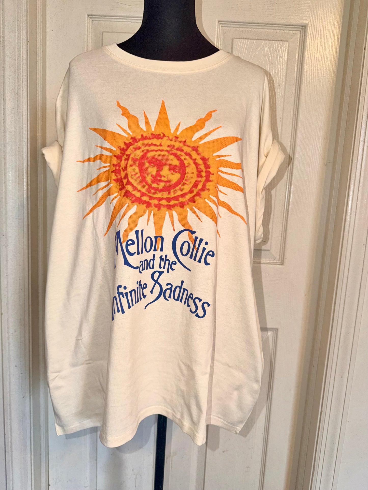The Smashing Pumpkins Oversized Distressed Tee