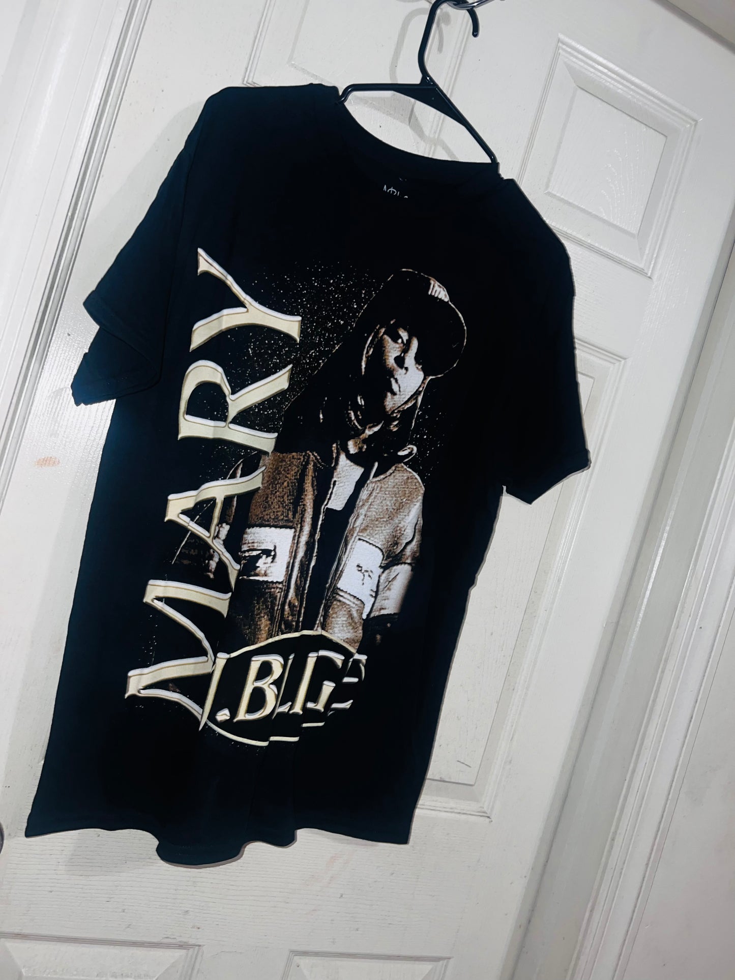 Mary J. Blige Oversized Distressed Tee