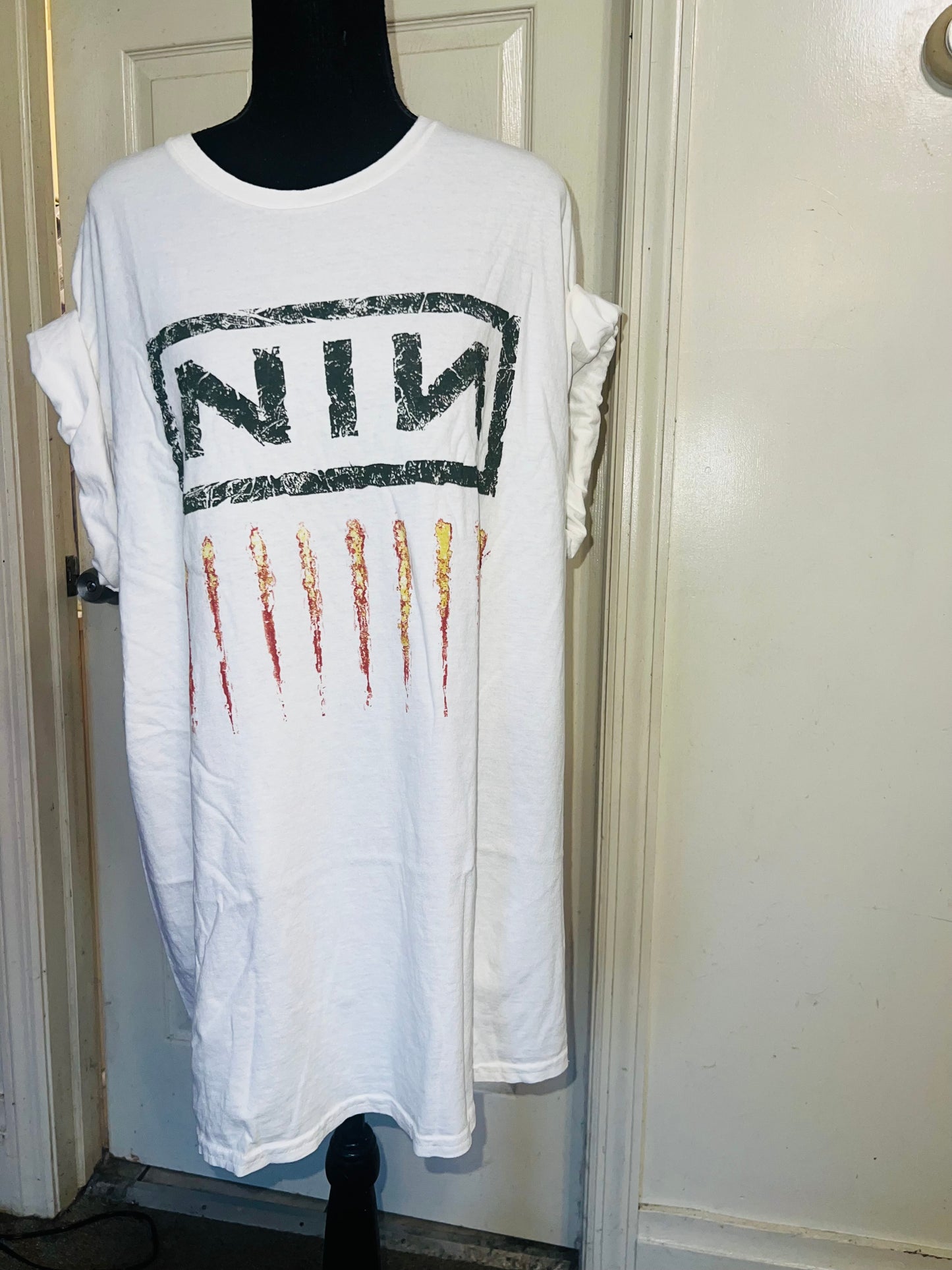 Nine Inch Nails Oversized Distressed Tee