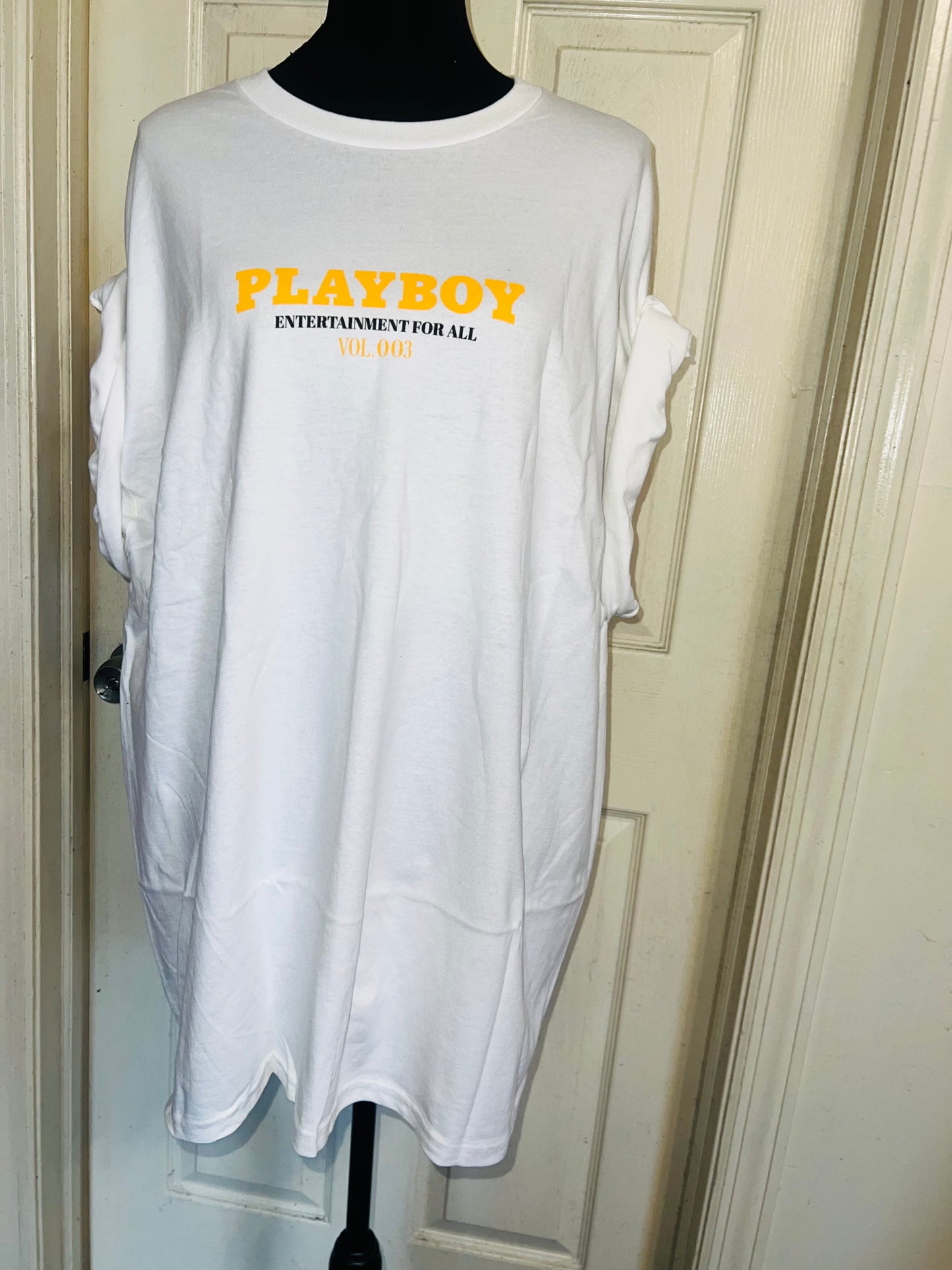 Playboy Double Sided Oversized Distressed Tee