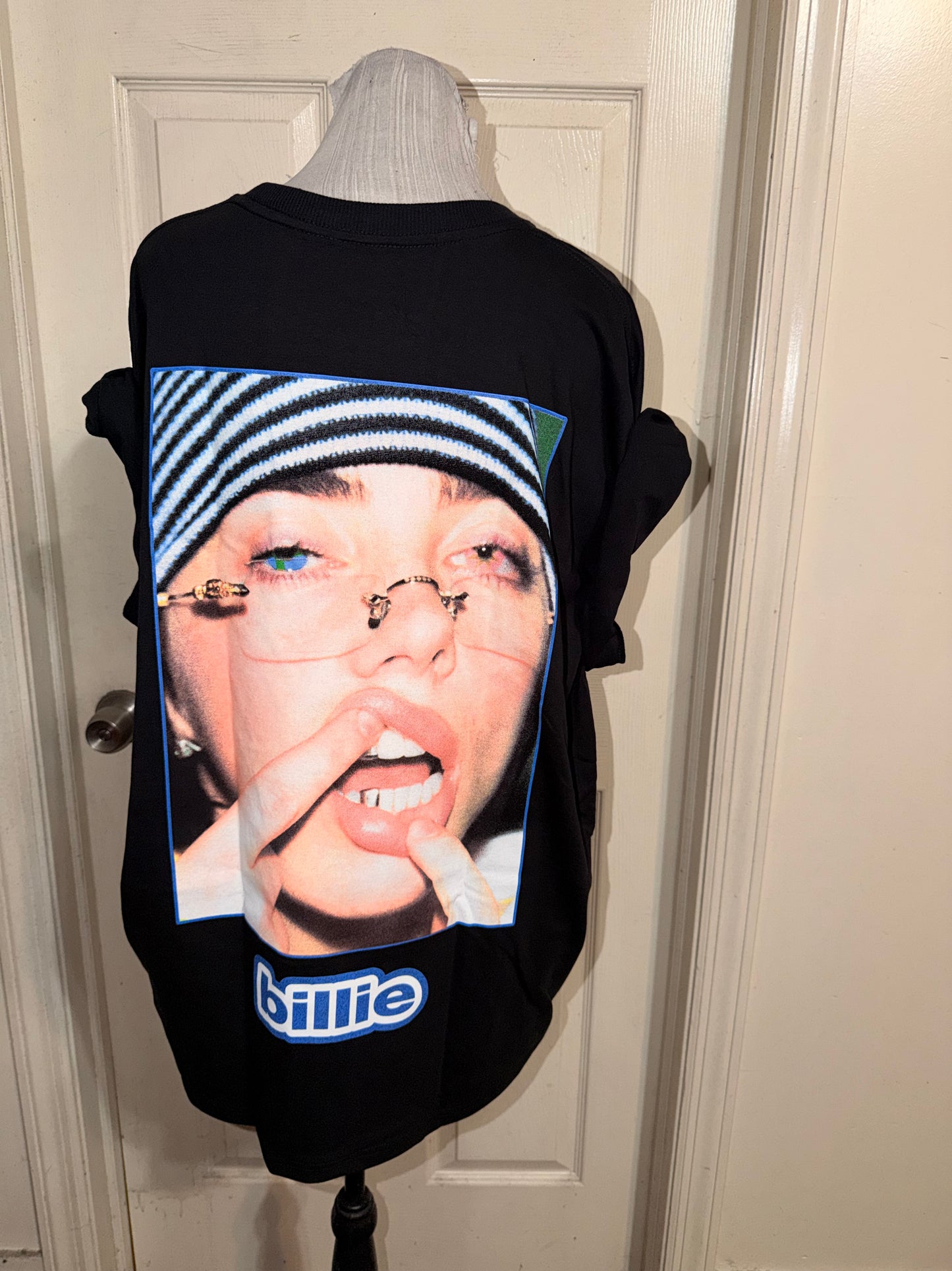 Billie Eilish Double Sided Oversized Distressed Tee