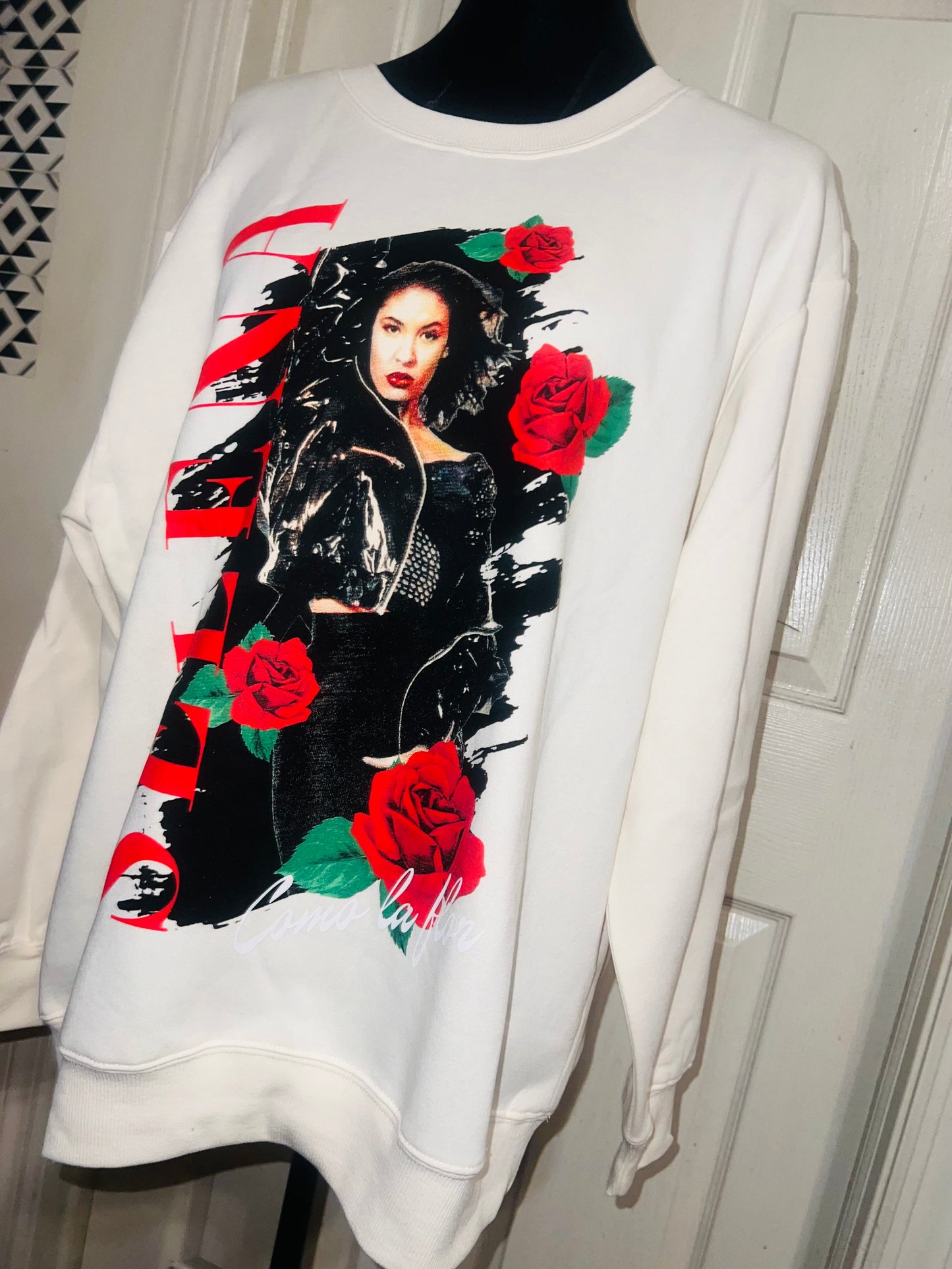 Selena Oversized Distressed Sweatshirt