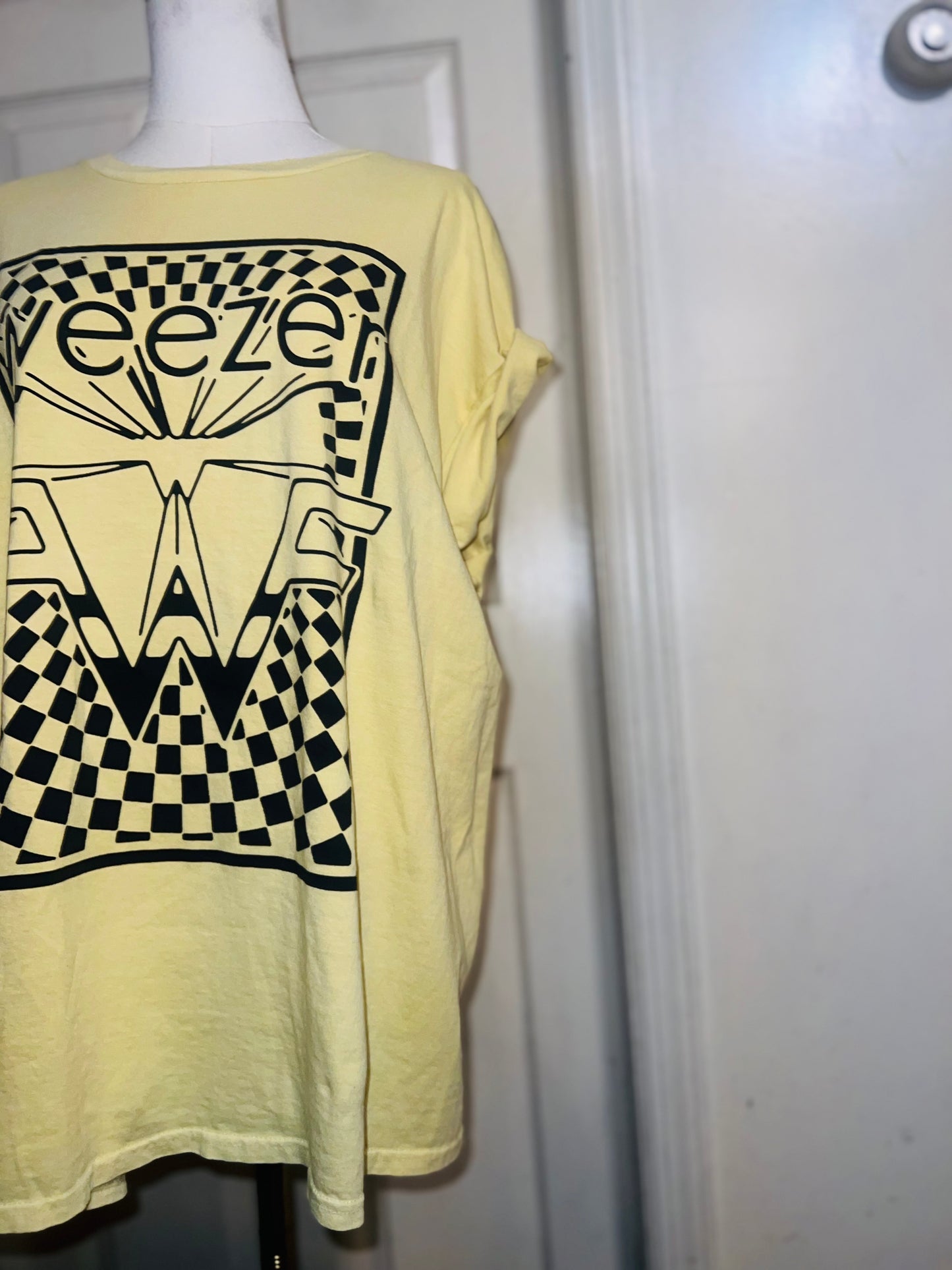 Weezer Oversized Distressed Tee