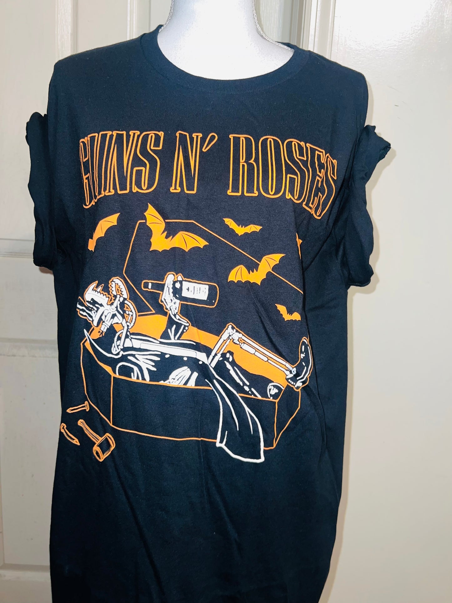 Guns n Roses Halloween Oversized Distressed Tee