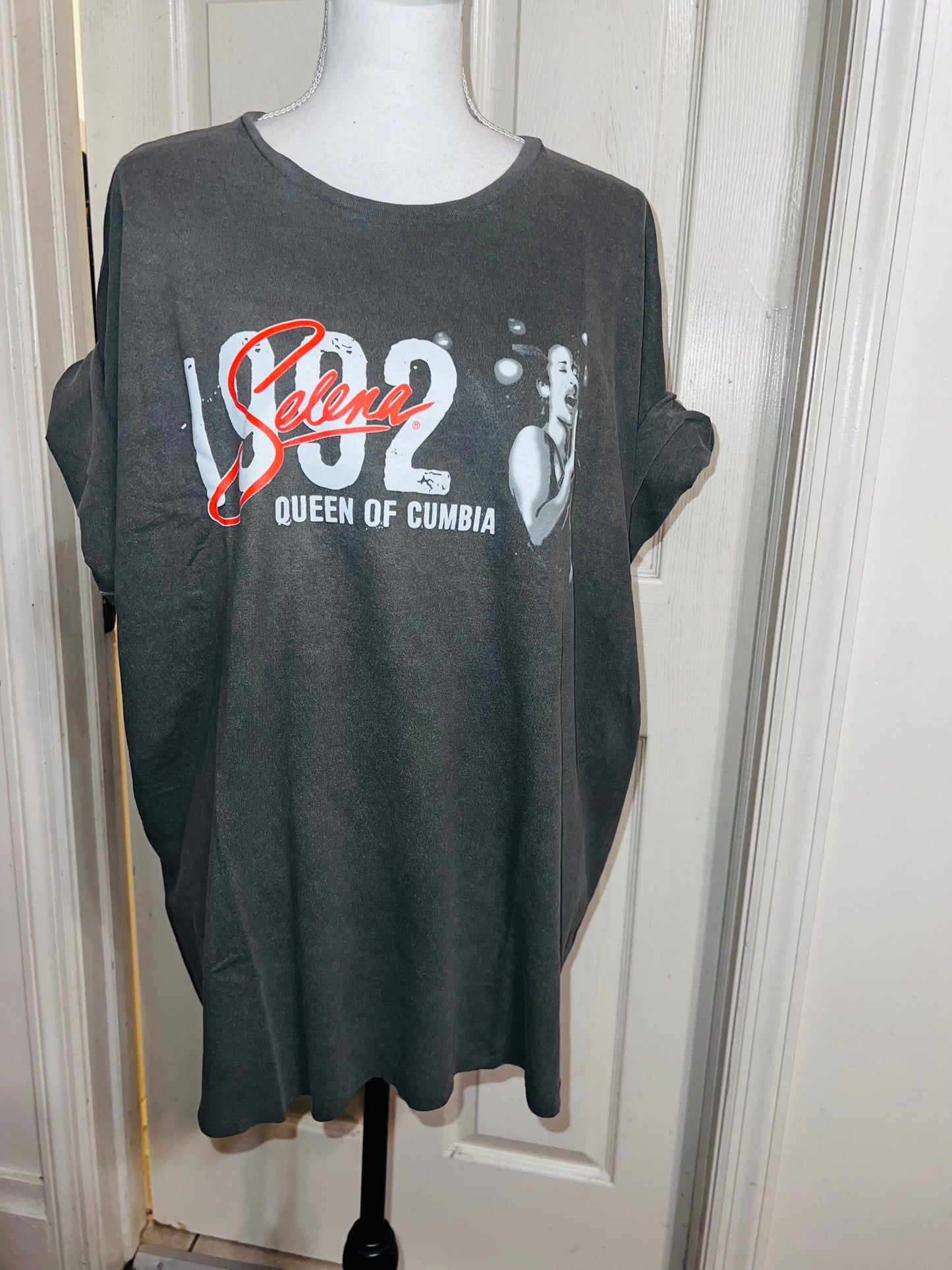 Selena Double Sided Oversized Distressed Tee