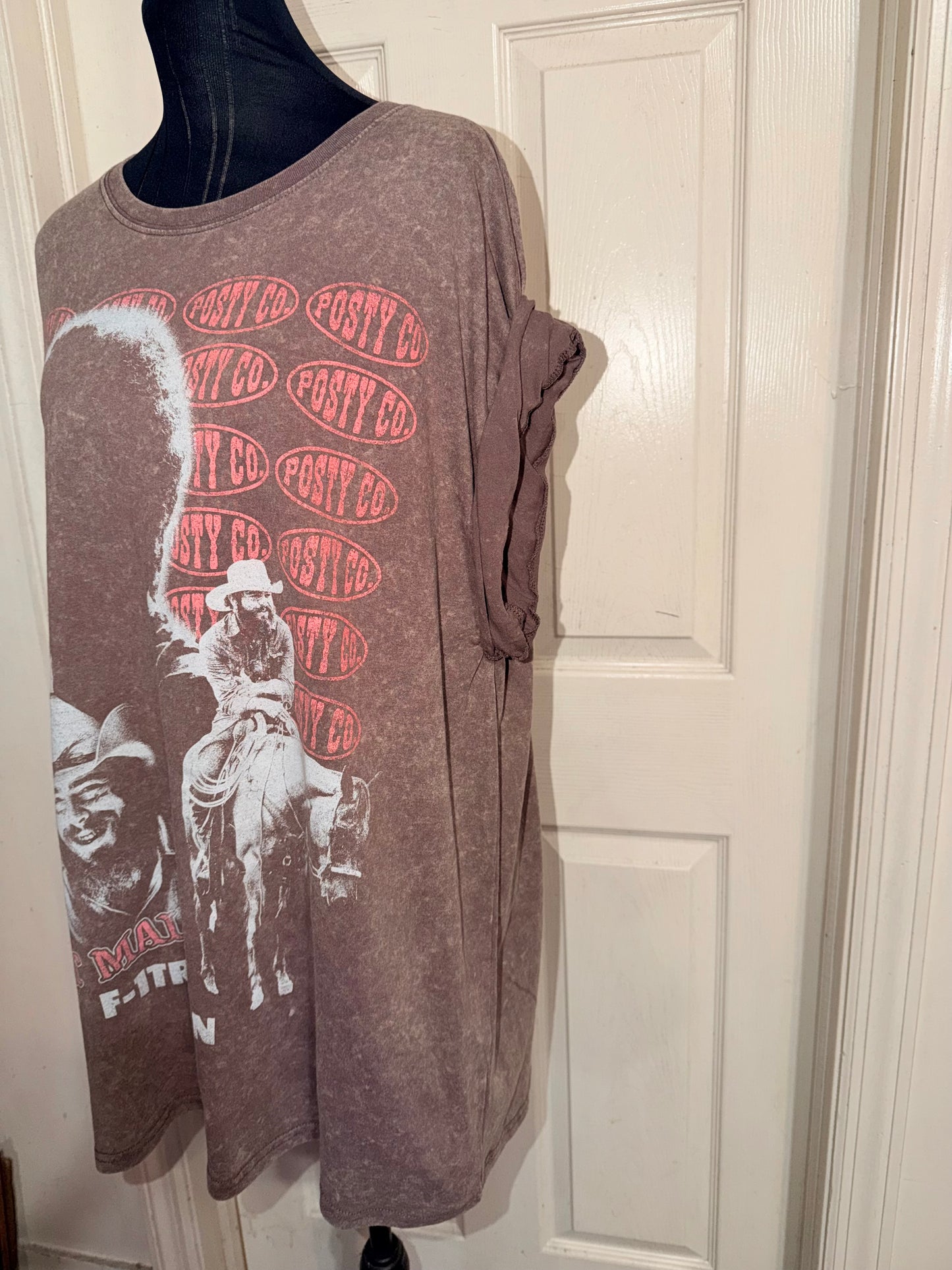 Post Malone Double Sided Oversized Distressed Tee