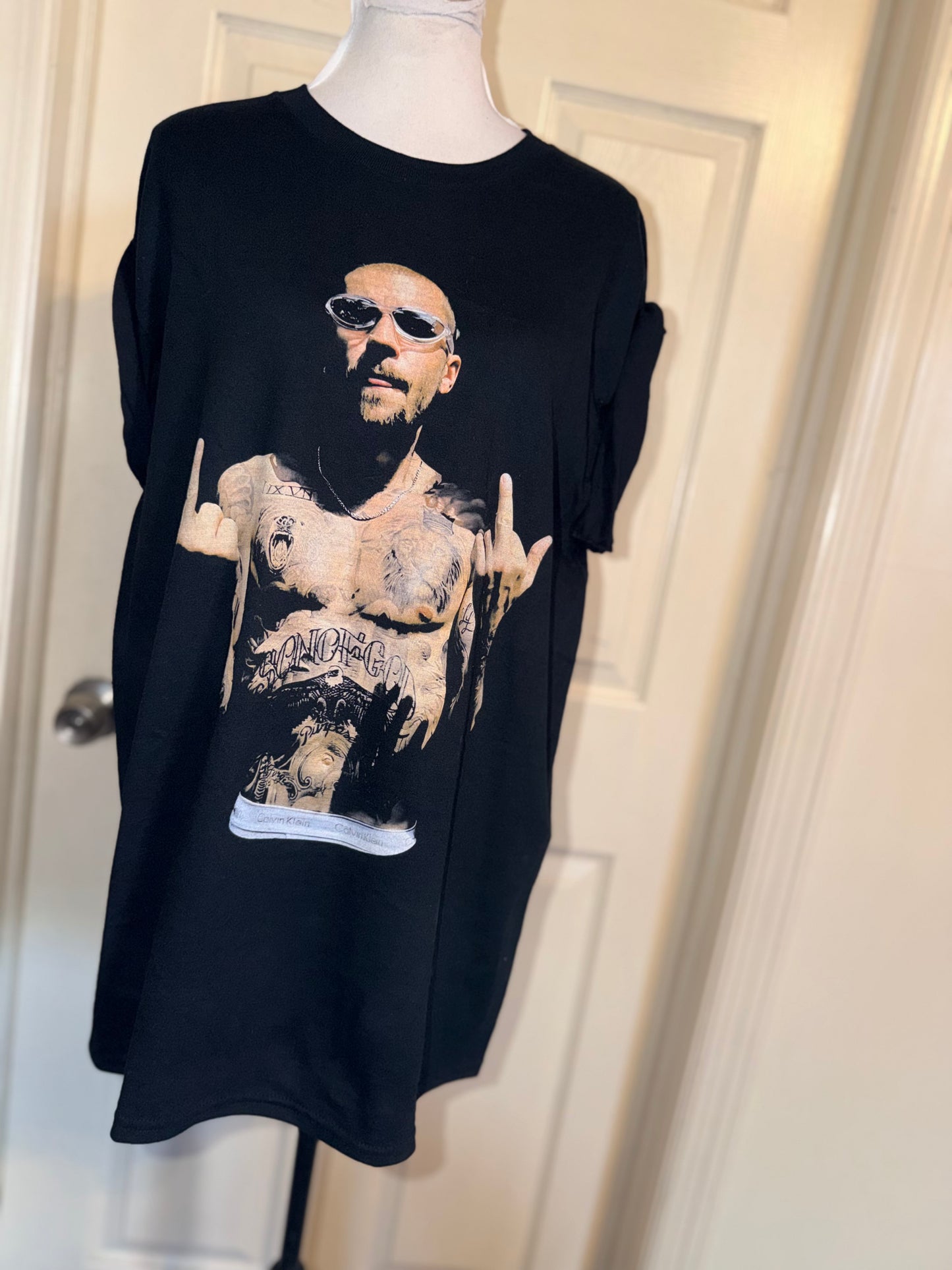 Justin Bieber Oversized Distressed Tee