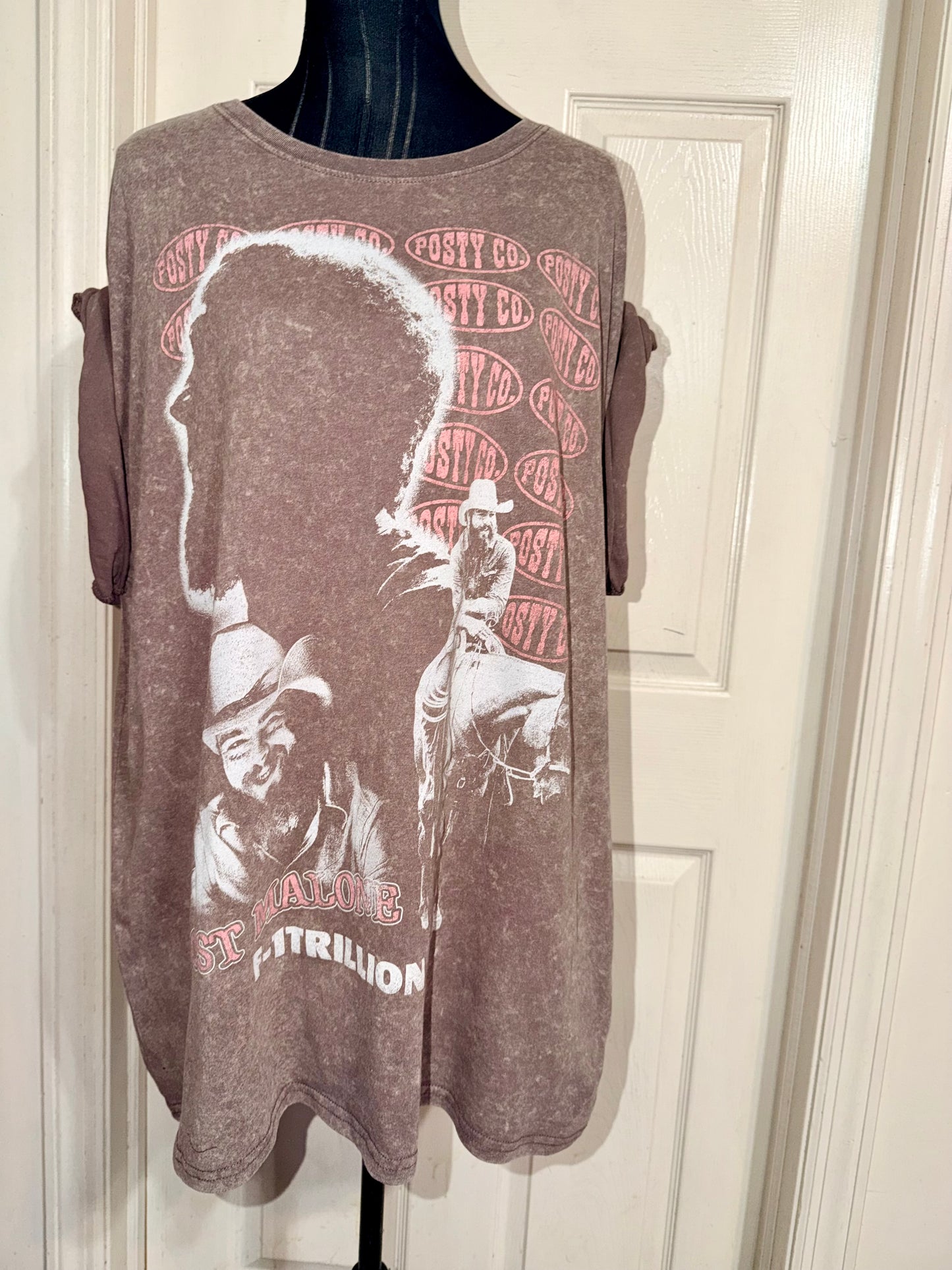 Post Malone Double Sided Oversized Distressed Tee