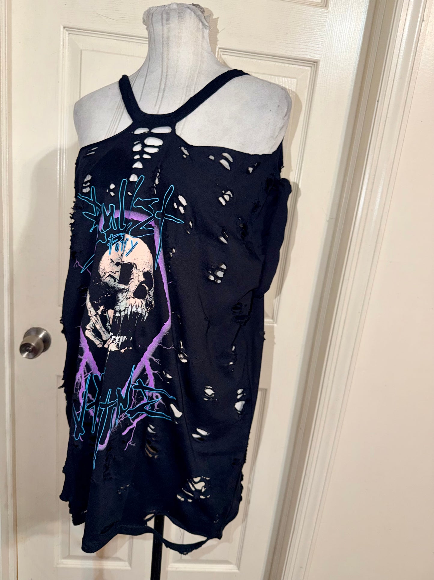 Bullet for my Valentine Oversized Distressed Tee