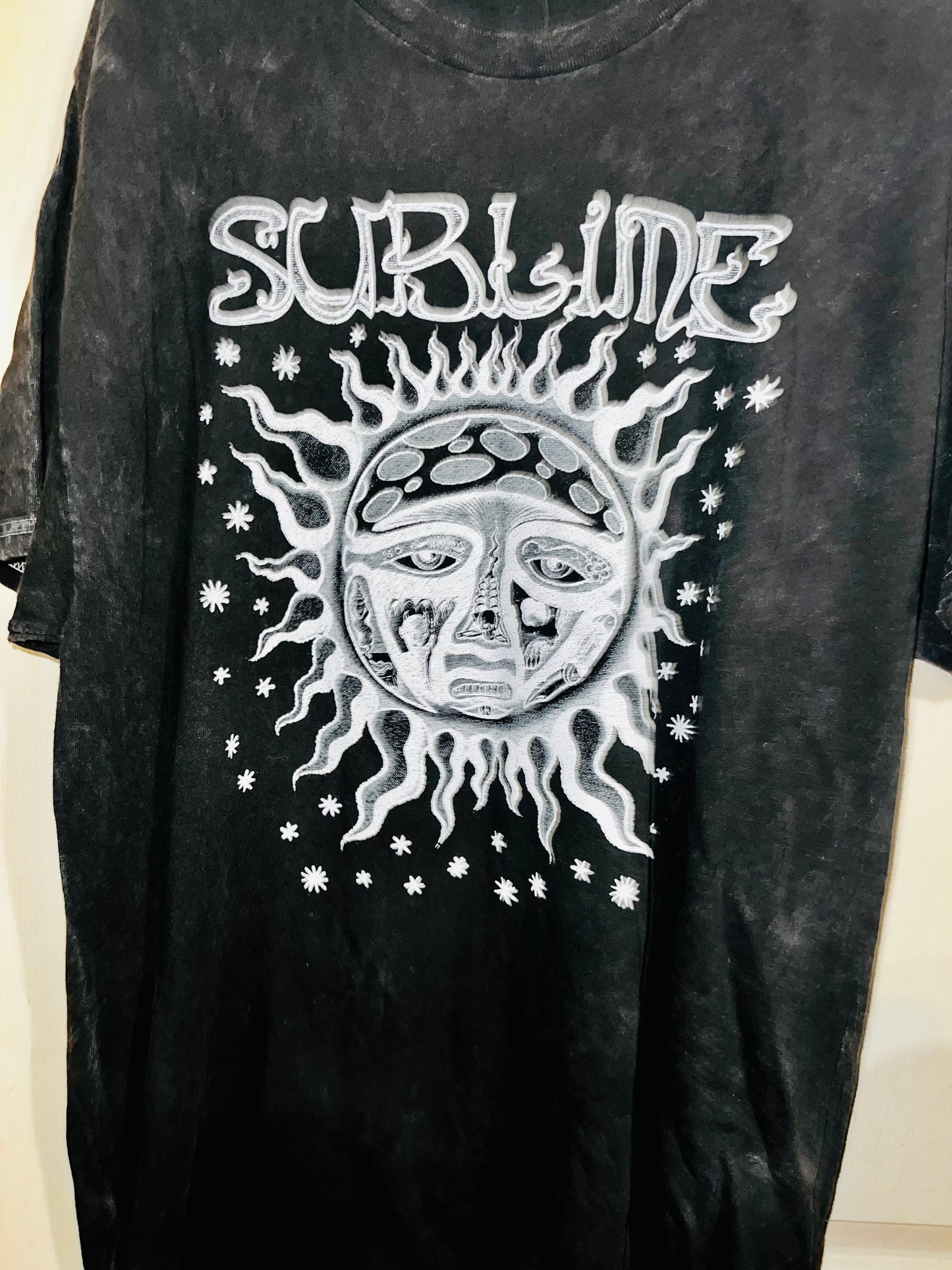 Sublime Acid Wash Oversized Distressed Tee