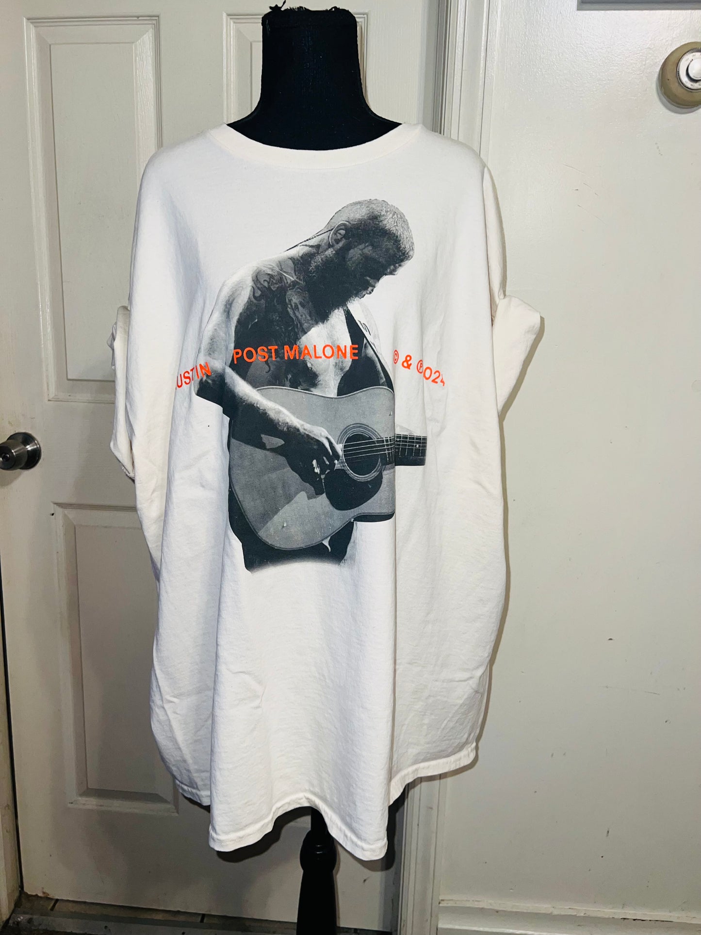 Post Malone Oversized Distressed Tee