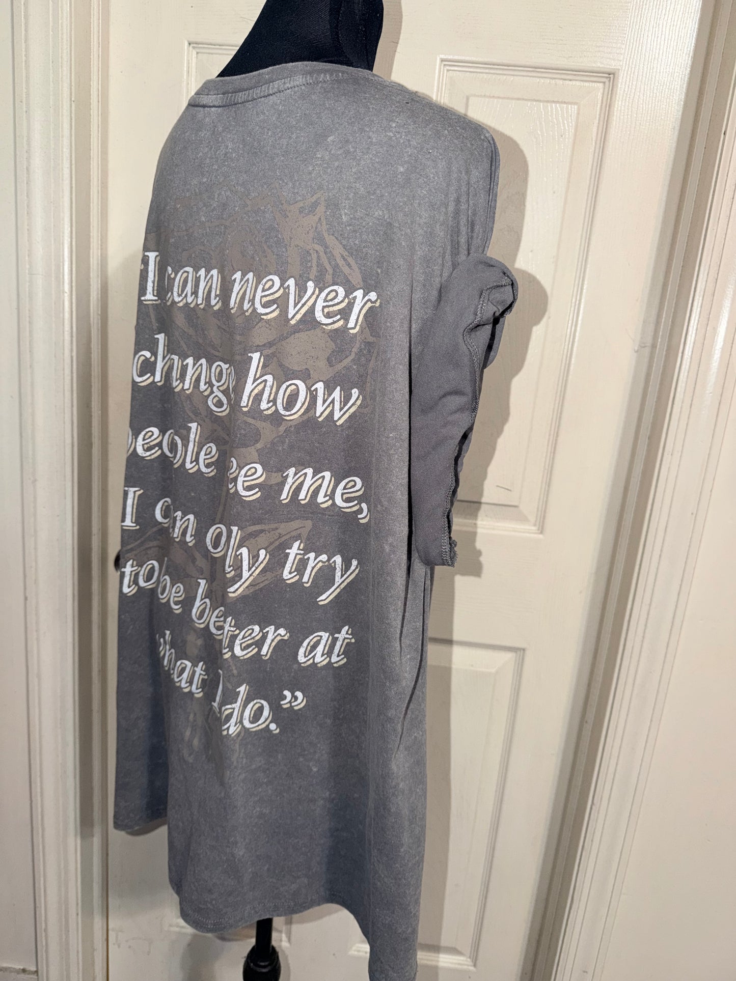 Tupac Double Sided Oversized Distressed Tee