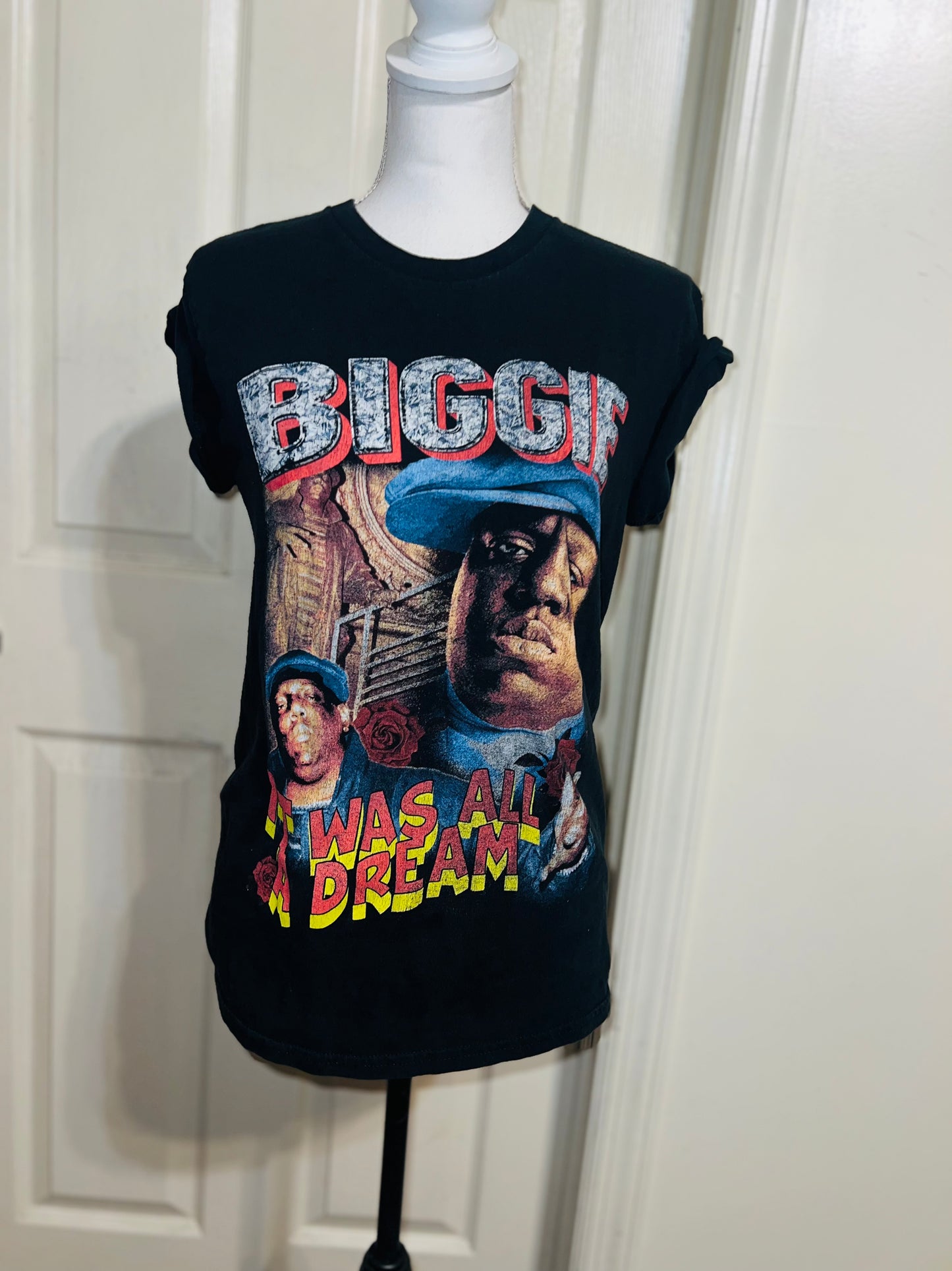 Biggie Smalls Oversized Distressed Tee