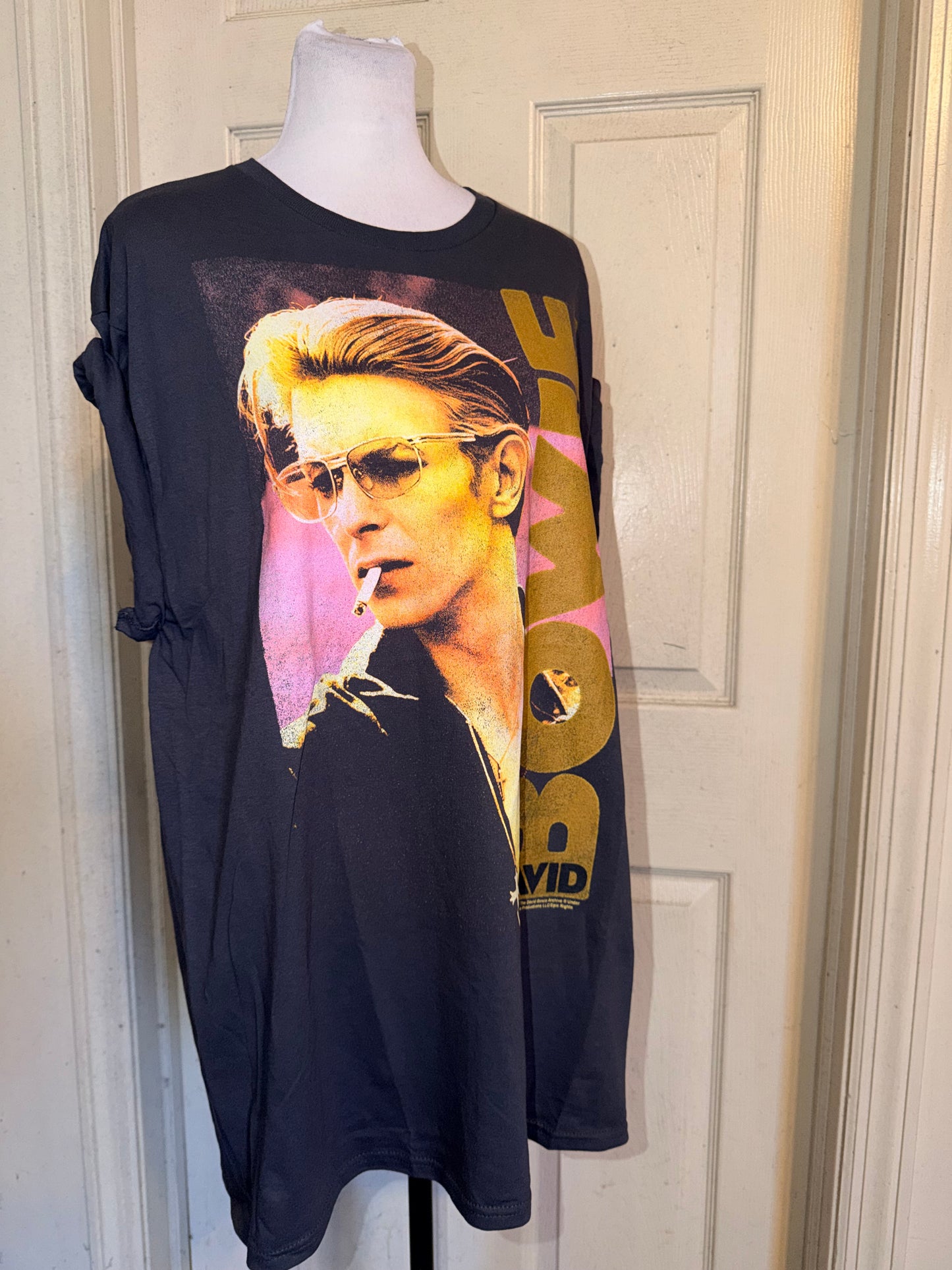 David Bowie Oversized Distressed Tee