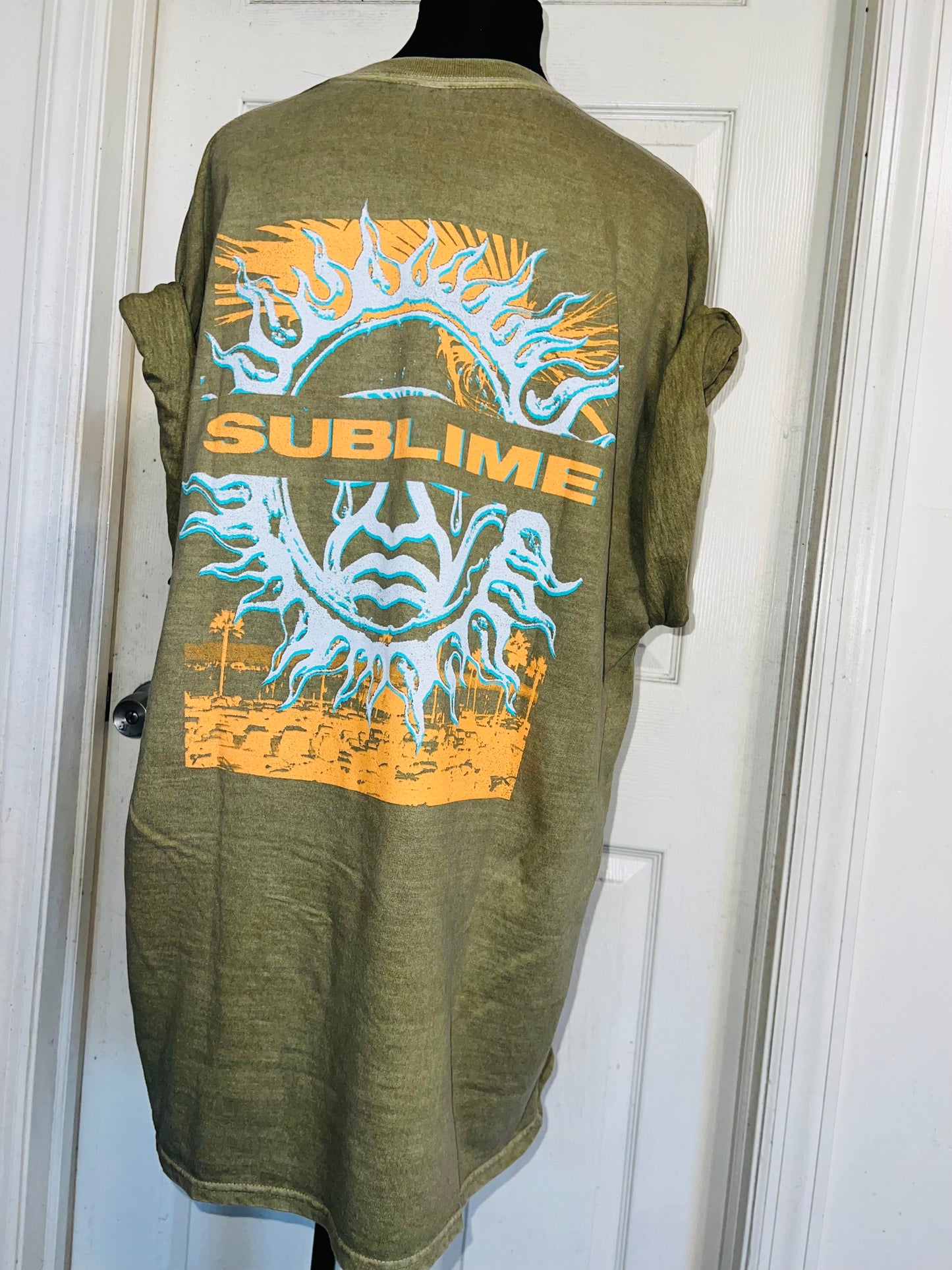 Sublime Double Sided Oversized Distressed Tee
