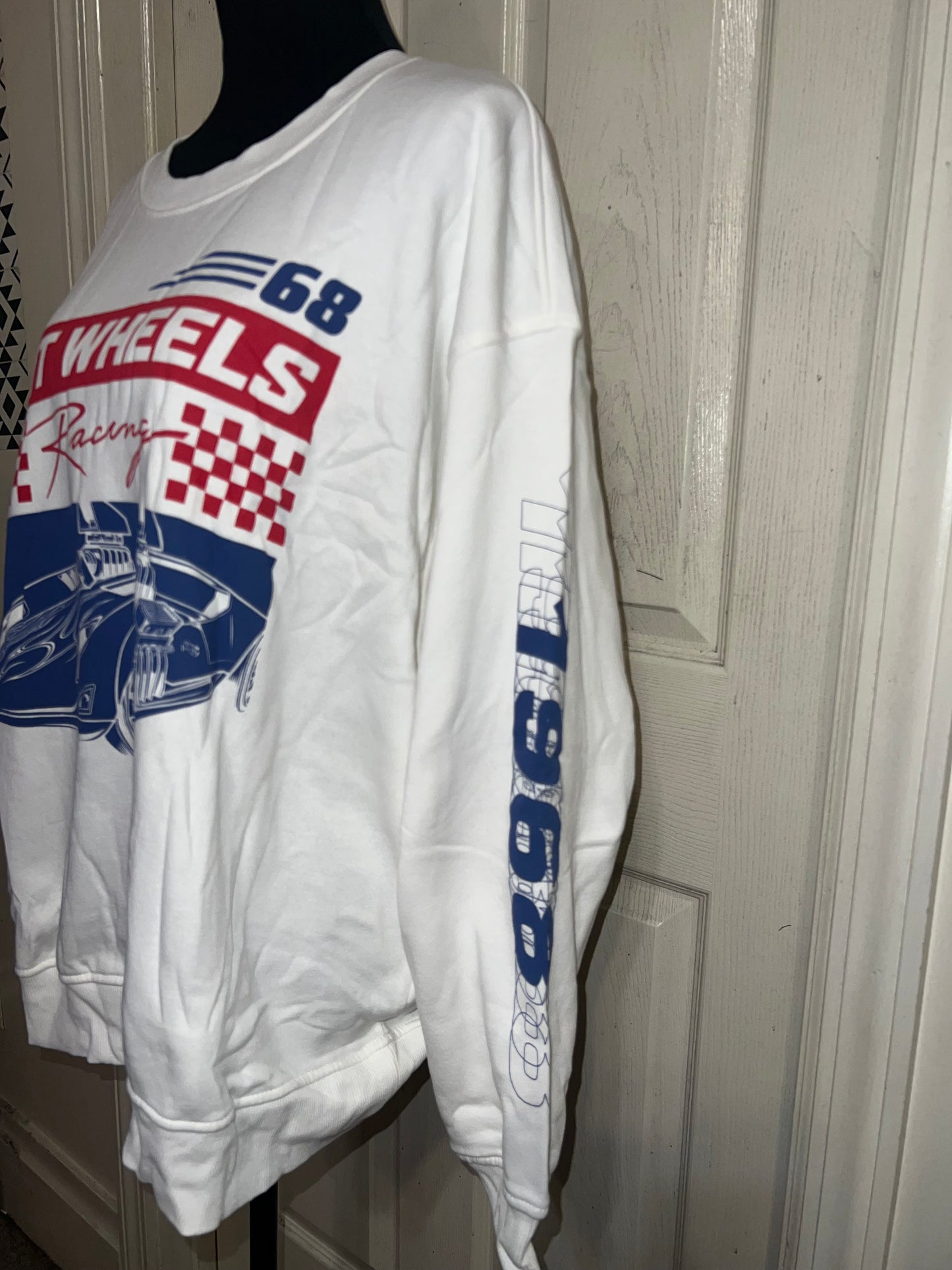 Hot Wheels Oversized Distressed Sweatshirt