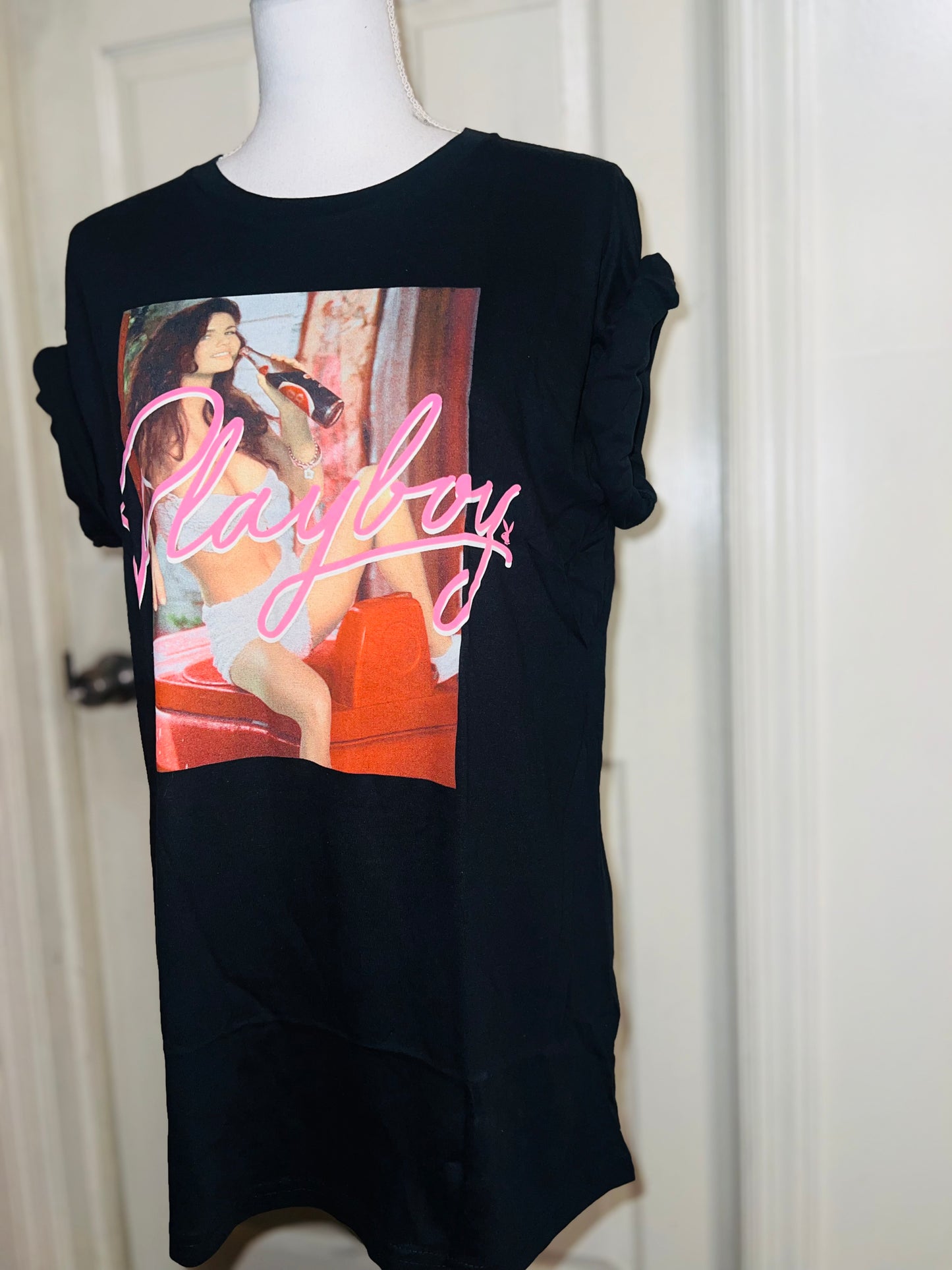 Playboy 1993 Cover Oversized Distressed Tee