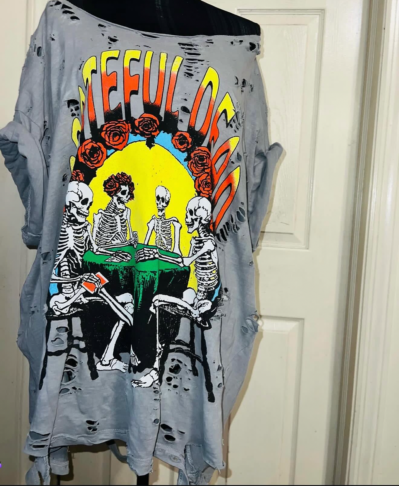 Grateful Dead Oversized Distressed Tee
