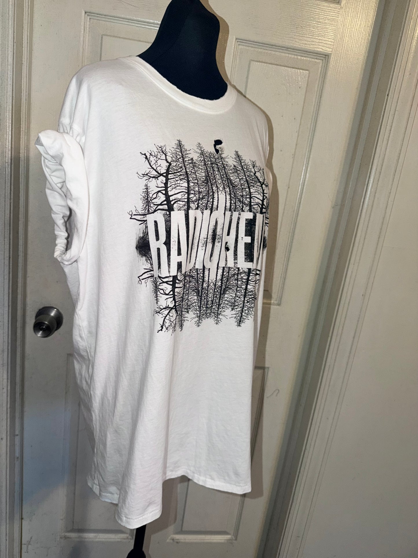 Radiohead Oversized Distressed Tee