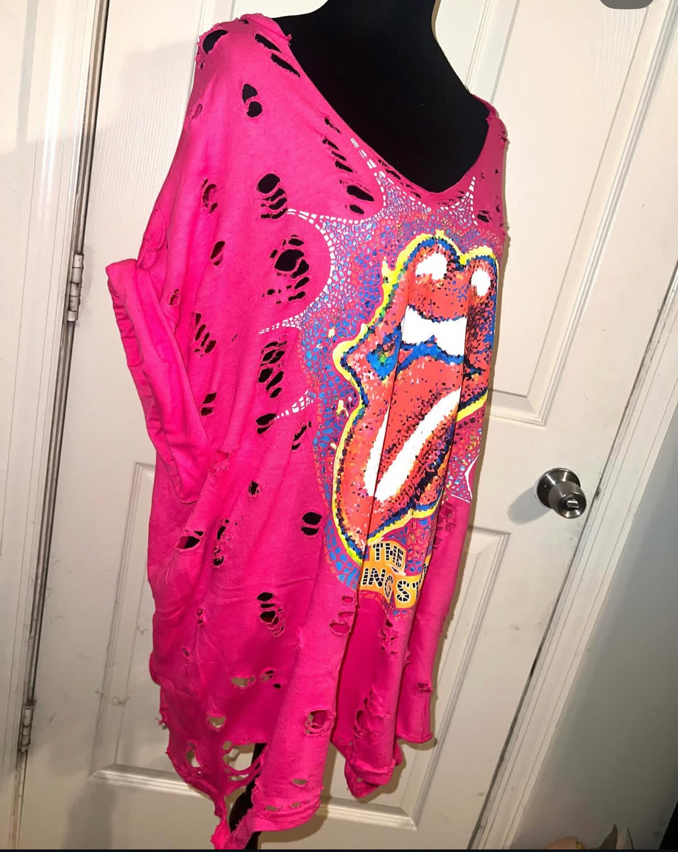 The Rolling Stones Oversized Distressed Tee