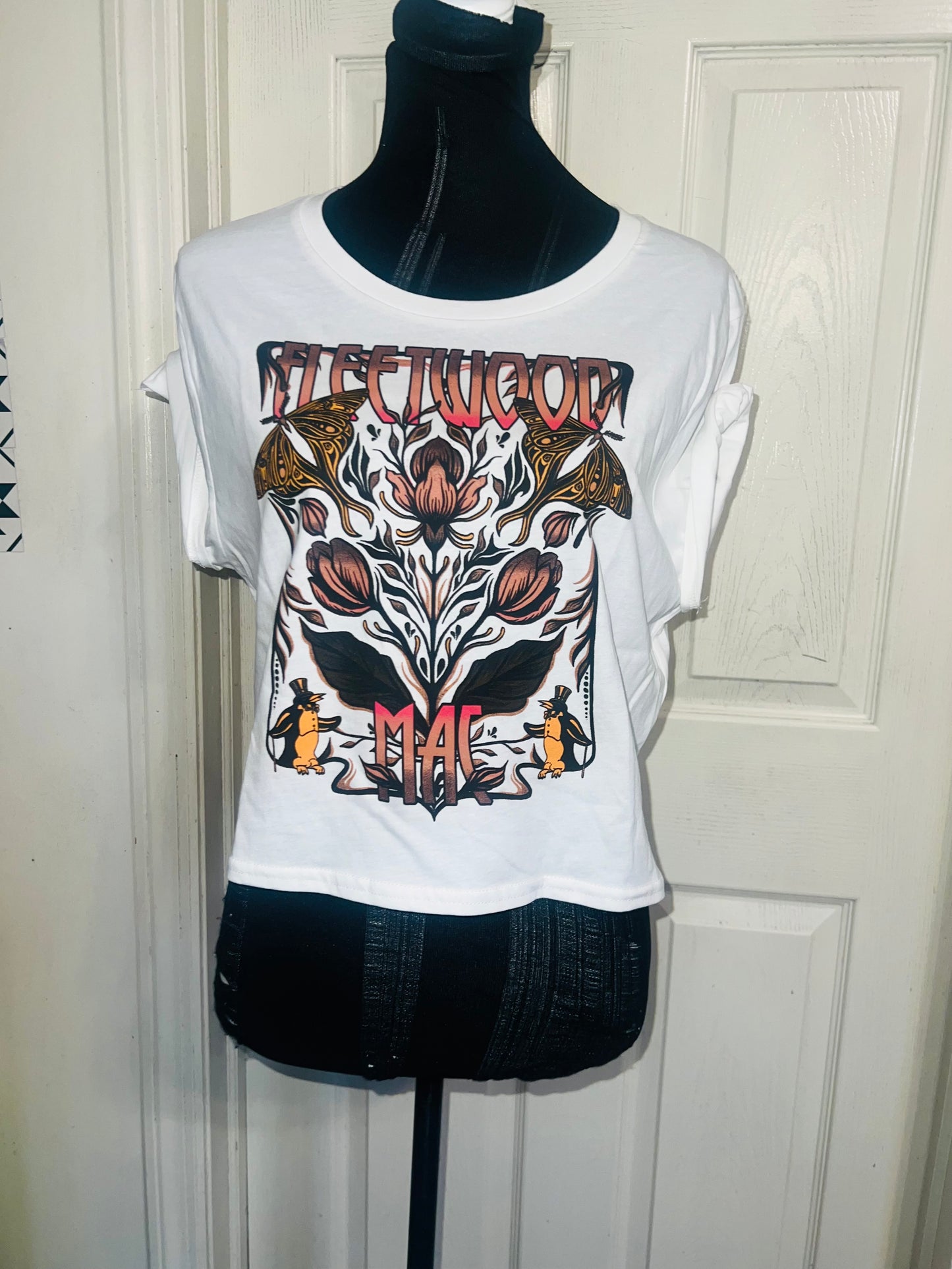 Fleetwood Mac Distressed Baby Tee