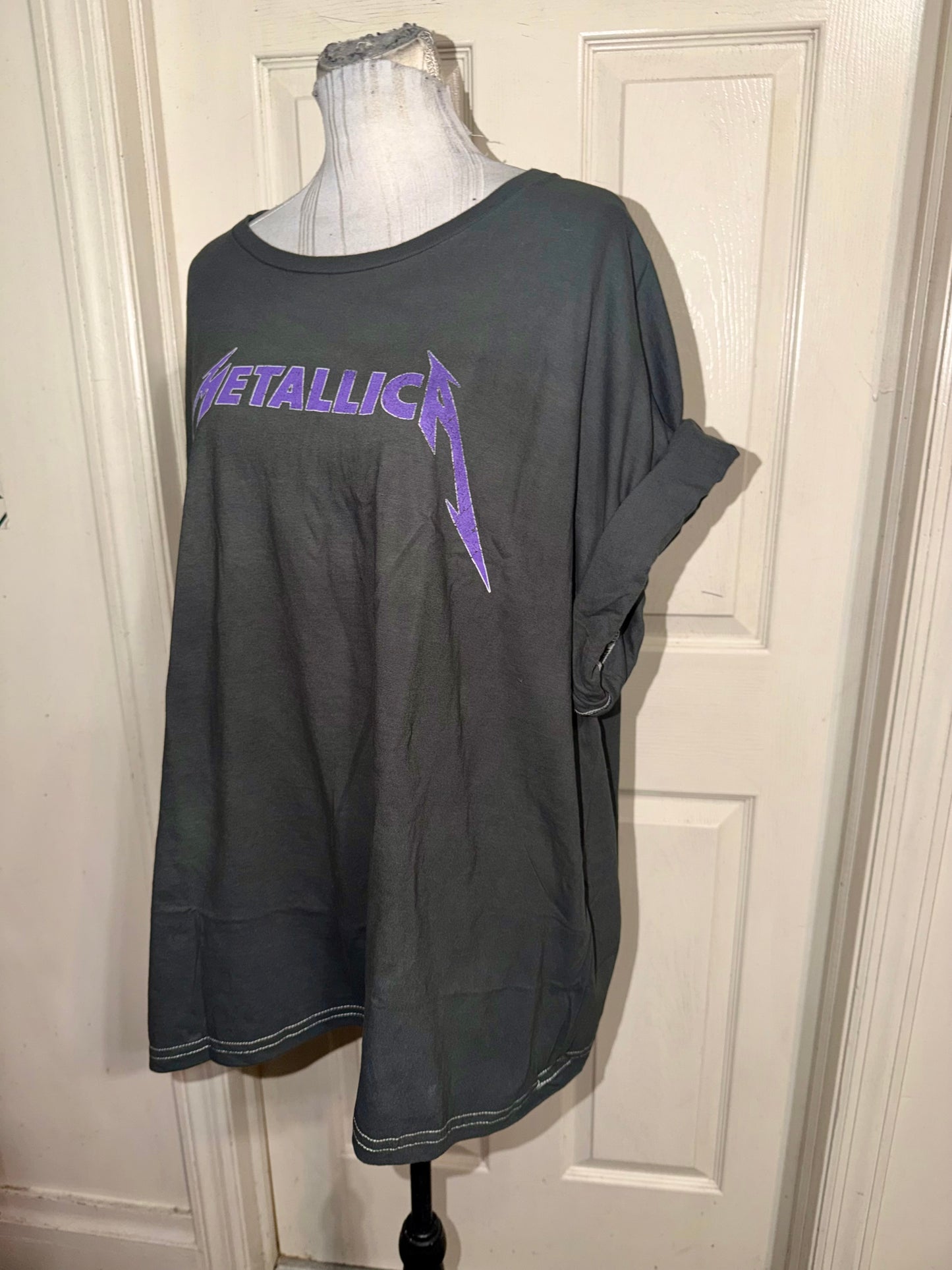 Metallica Double Sided Oversized Distressed Tee