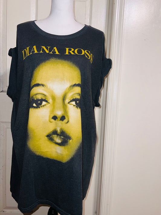 Diana Ross Double Sided Oversized Distressed Tee