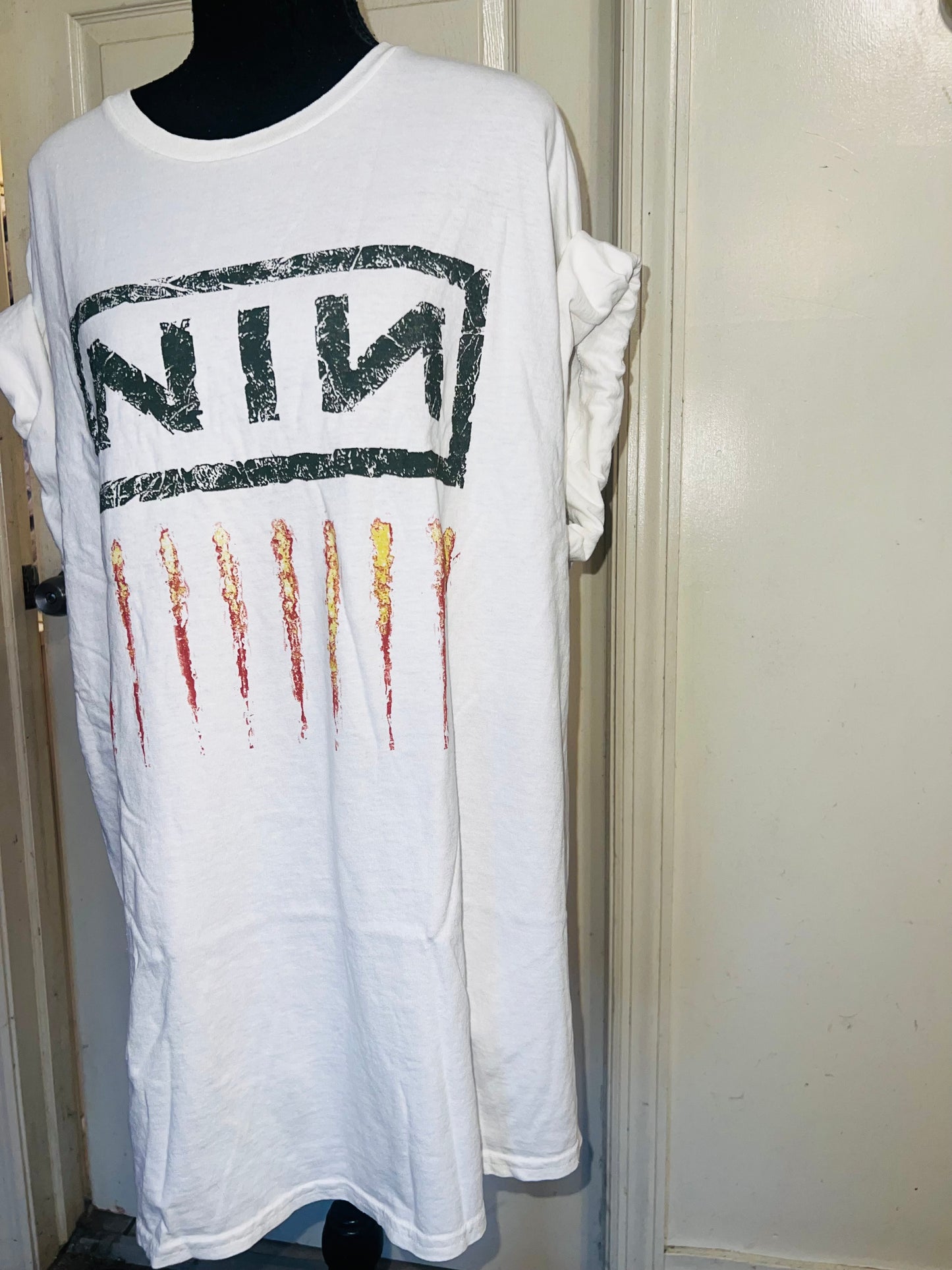 Nine Inch Nails Oversized Distressed Tee