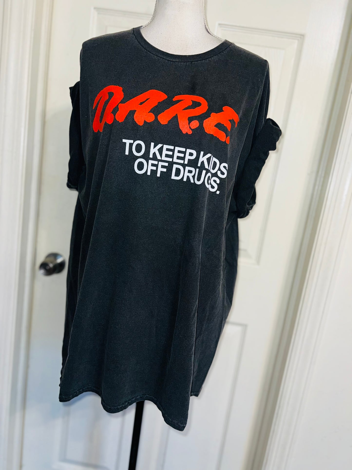 D.A.R.E. Oversized Distressed Tee