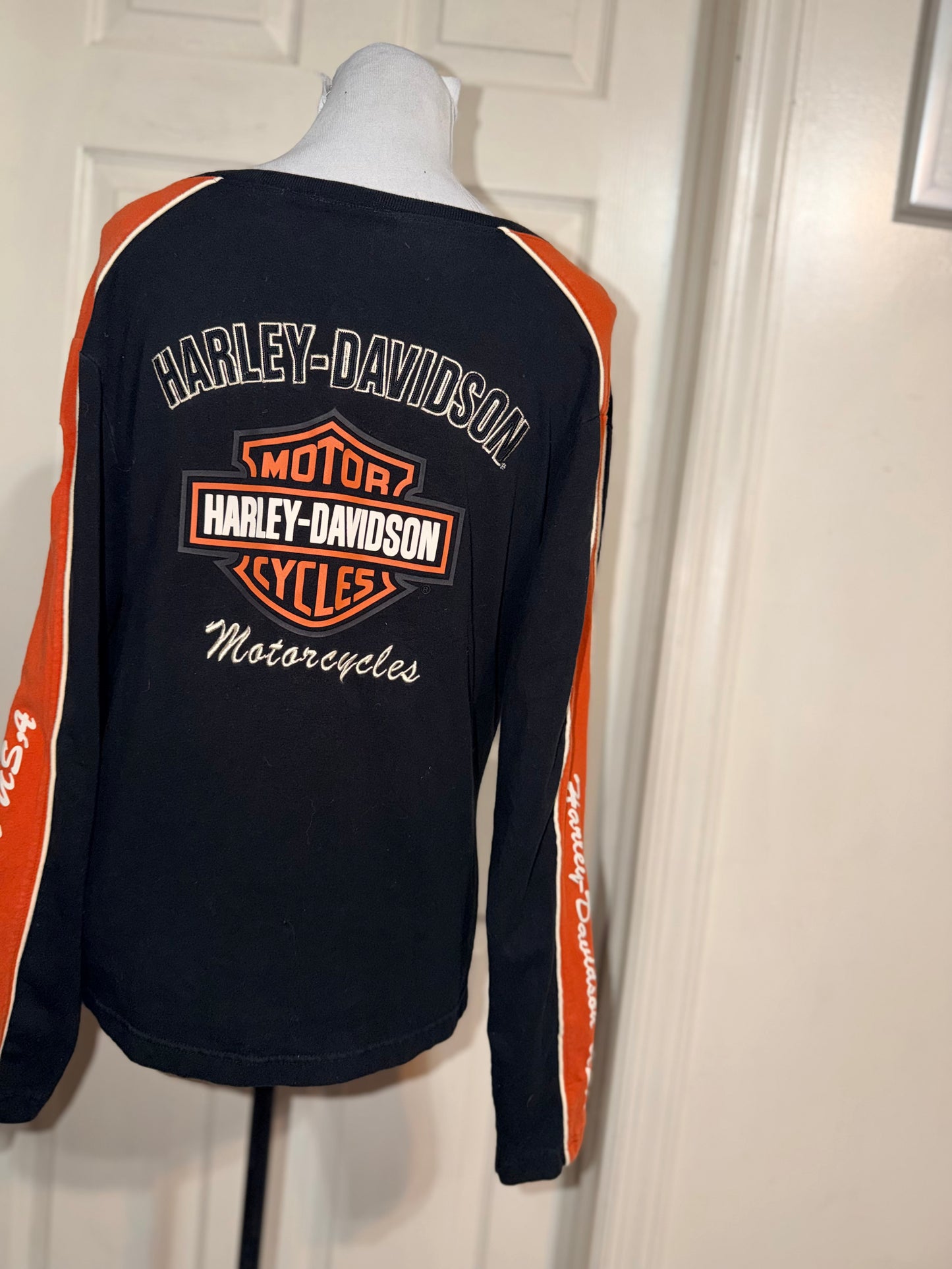 Harley Davidson Double Sided Oversized Long Sleeve Jersey Shirt