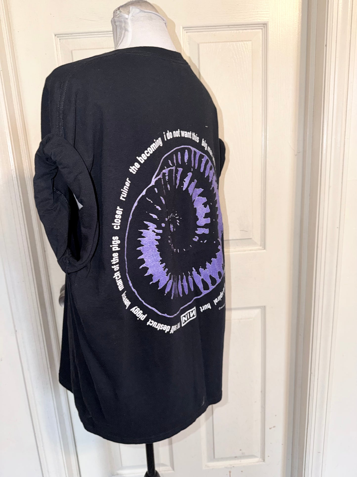 Nine Inch Nails Double Sided Oversized Distressed Tee