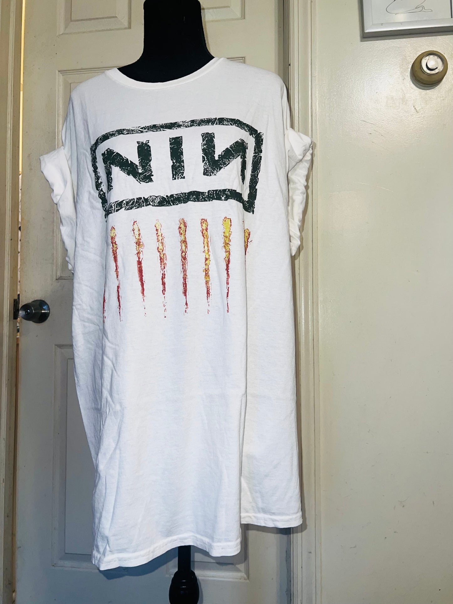 Nine Inch Nails Oversized Distressed Tee