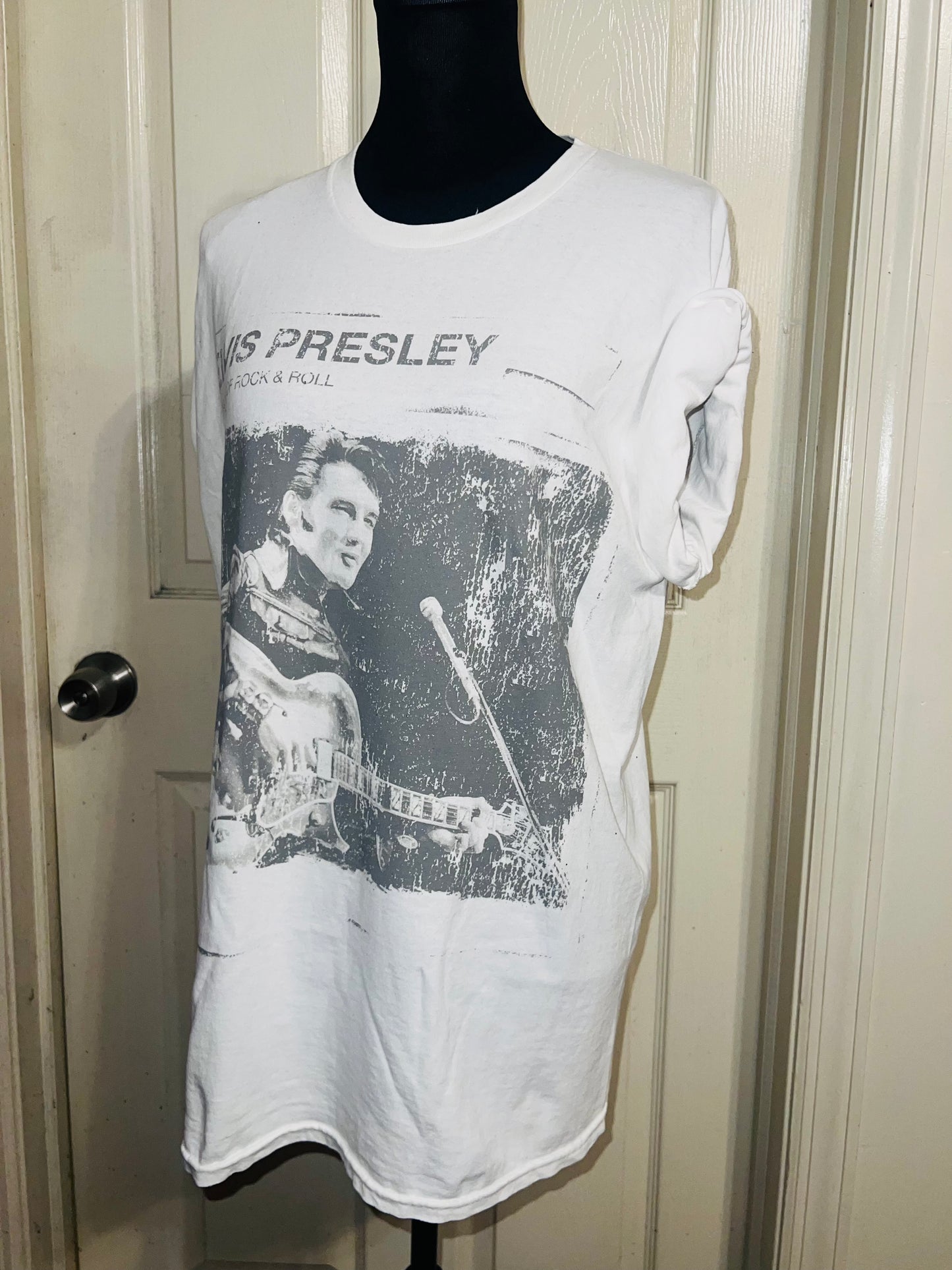 Elvis Oversized Distressed Tee