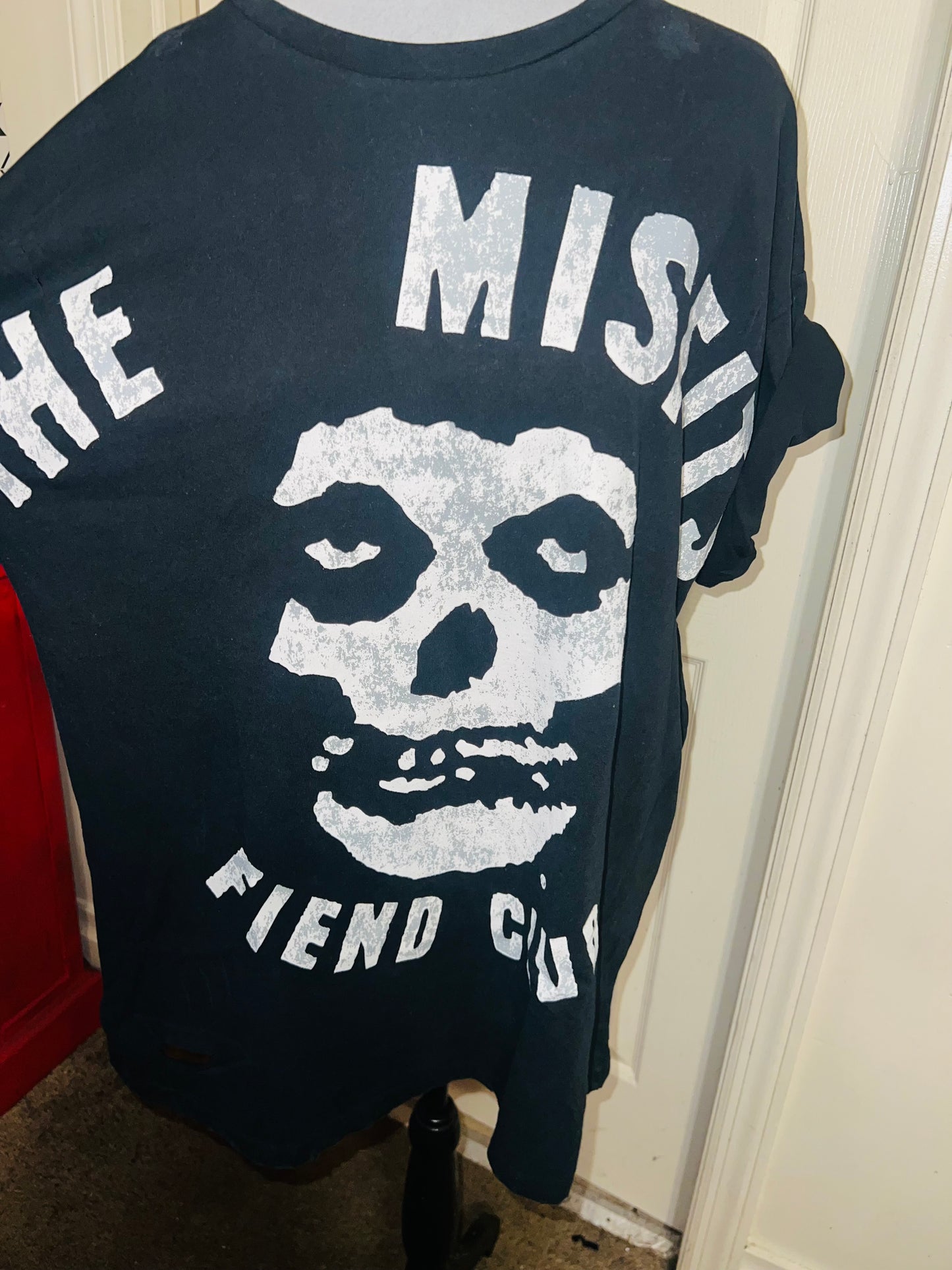 The Misfits Fiend Club Oversized Distressed Tee