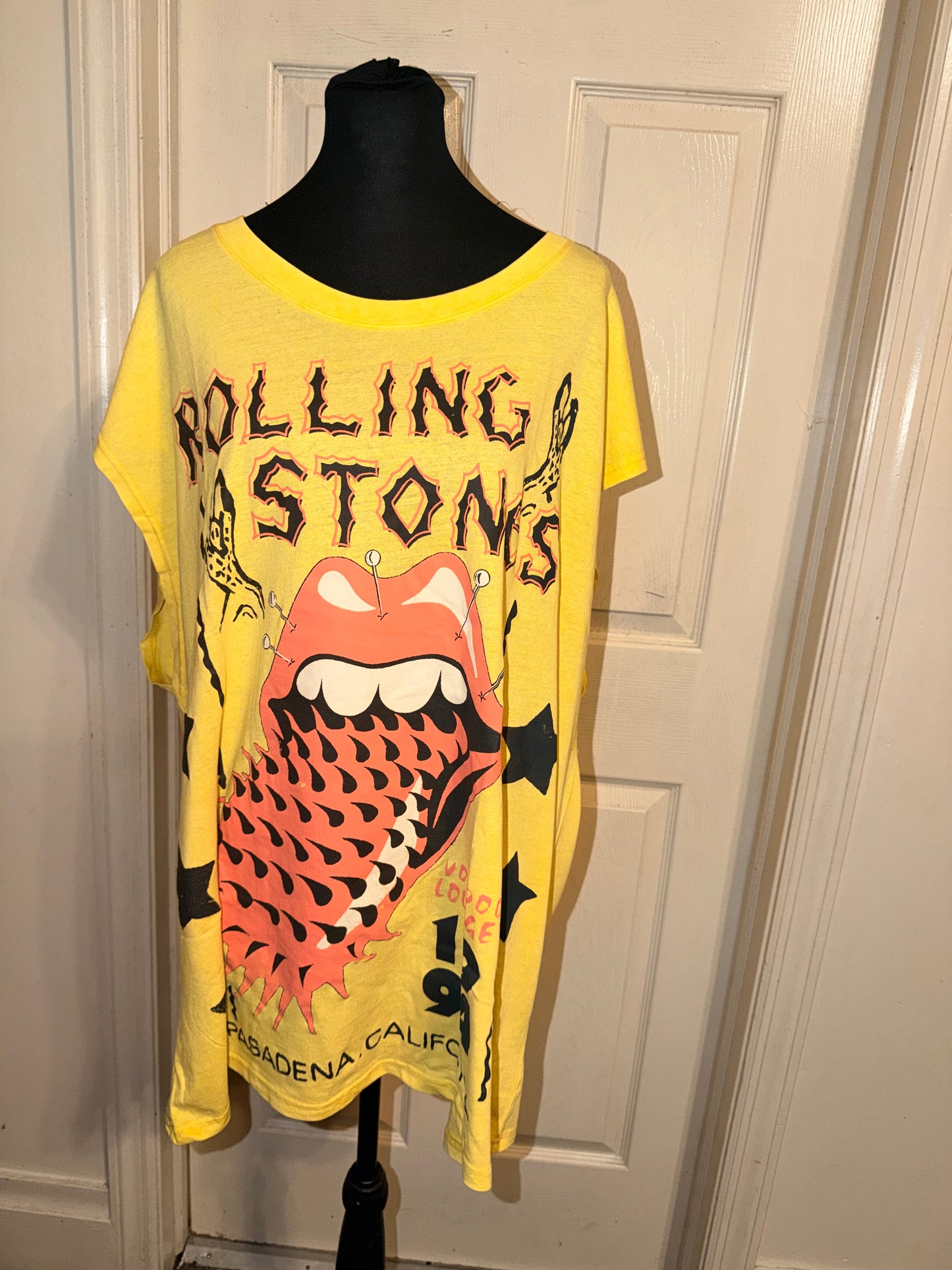 The Rolling Stones Oversized Distressed Tank