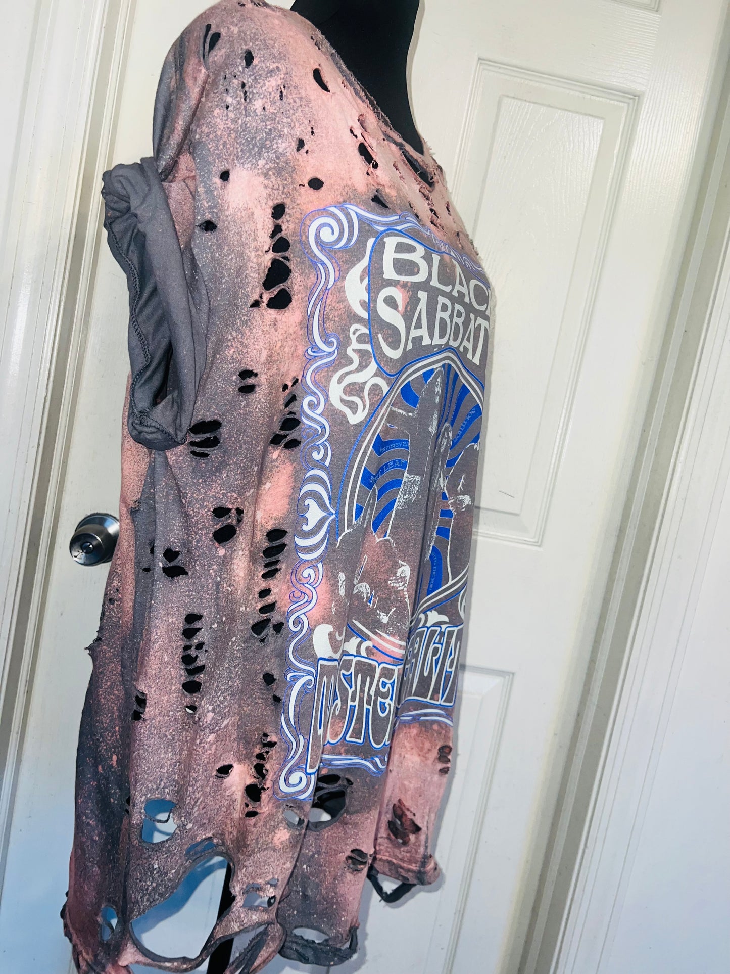 Black Sabbath Oversized Distressed Tee