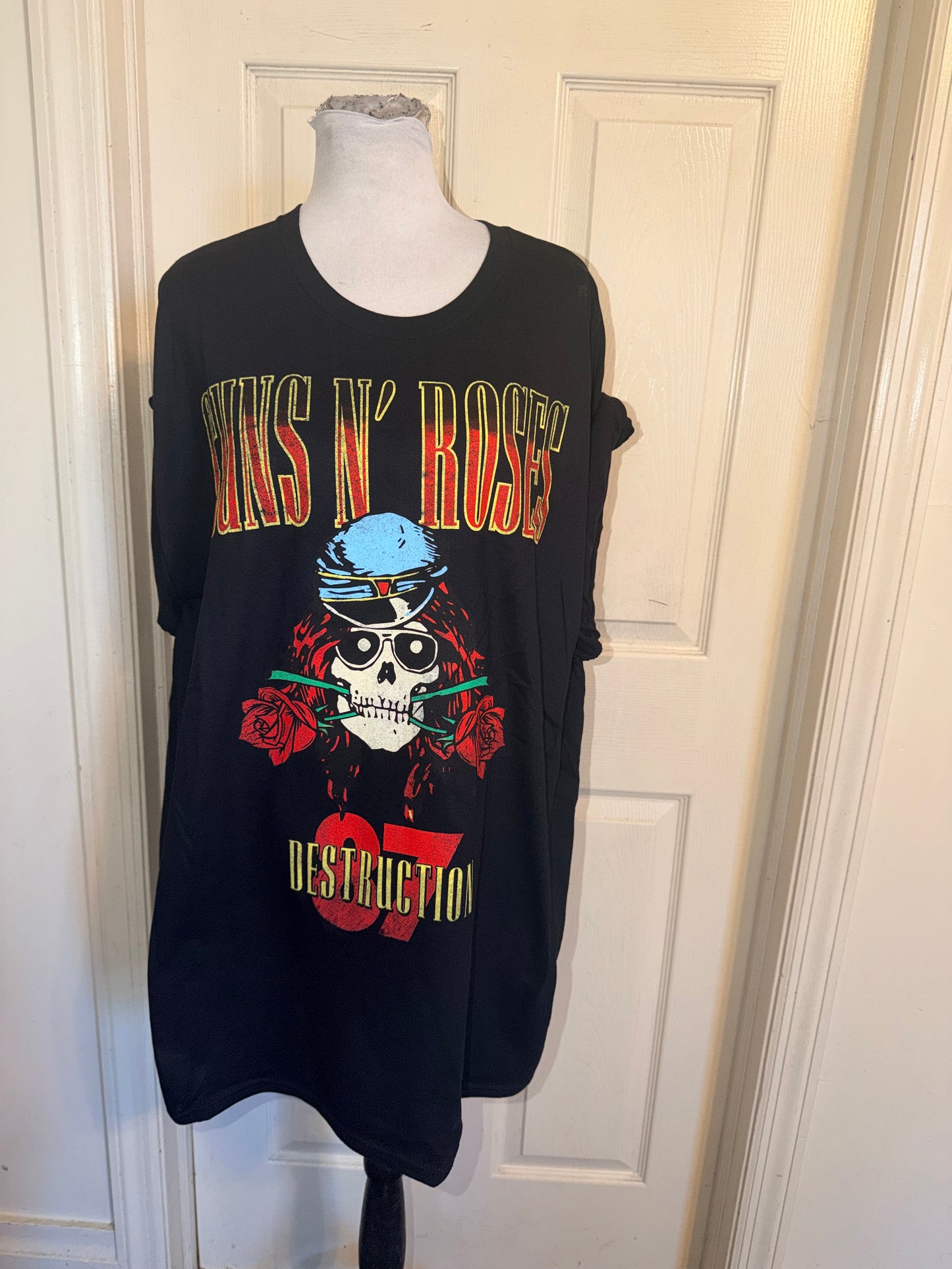Guns N’ Roses Double Sided Oversized Distressed Tee