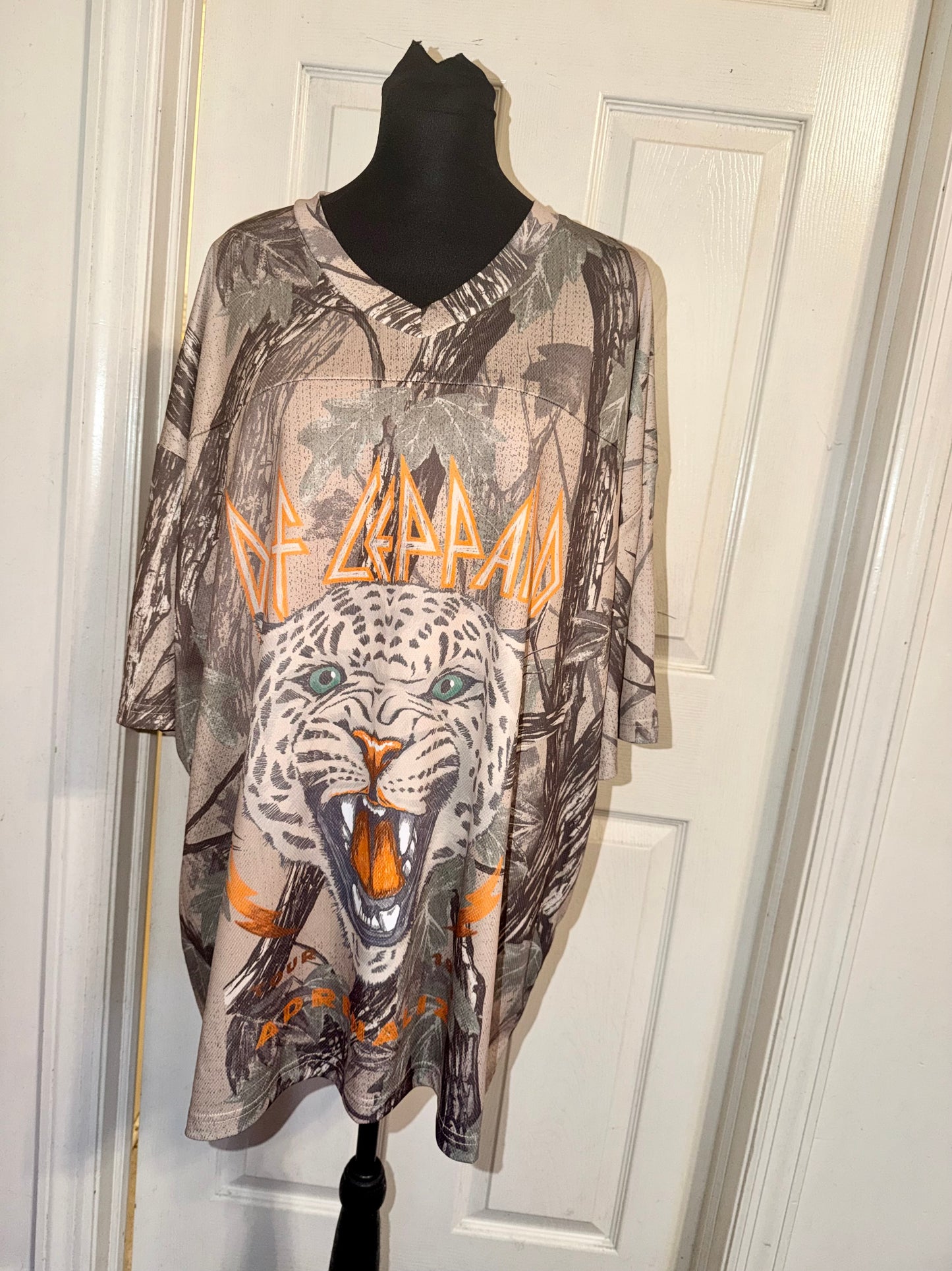 Def Leppard Double Sided Oversized Jersey Tee