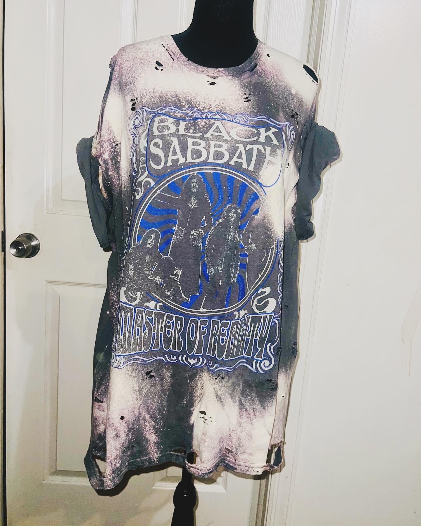 Black Sabbath Oversized Distressed Tee